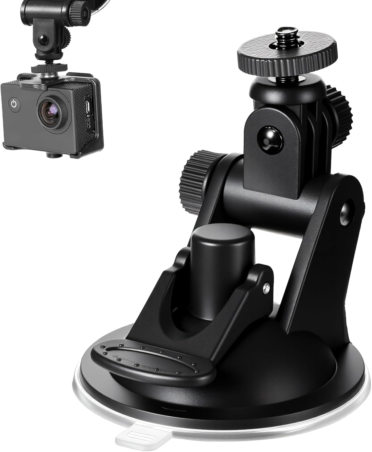 Qulkws 2PCS Dash Cam Suction Cup Mounts, Car Camera Mount, Windshield and Dashboard Suction Cup Mounts, Camera Mount