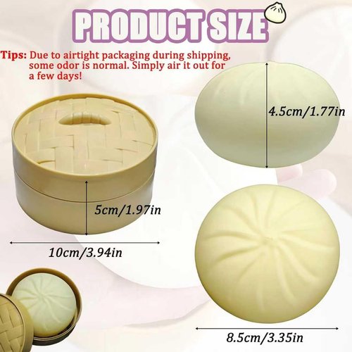 Dumpling Squishy Toy - Soft Squeeze Decompression Stress Relief | Purple Mystery Dumplings