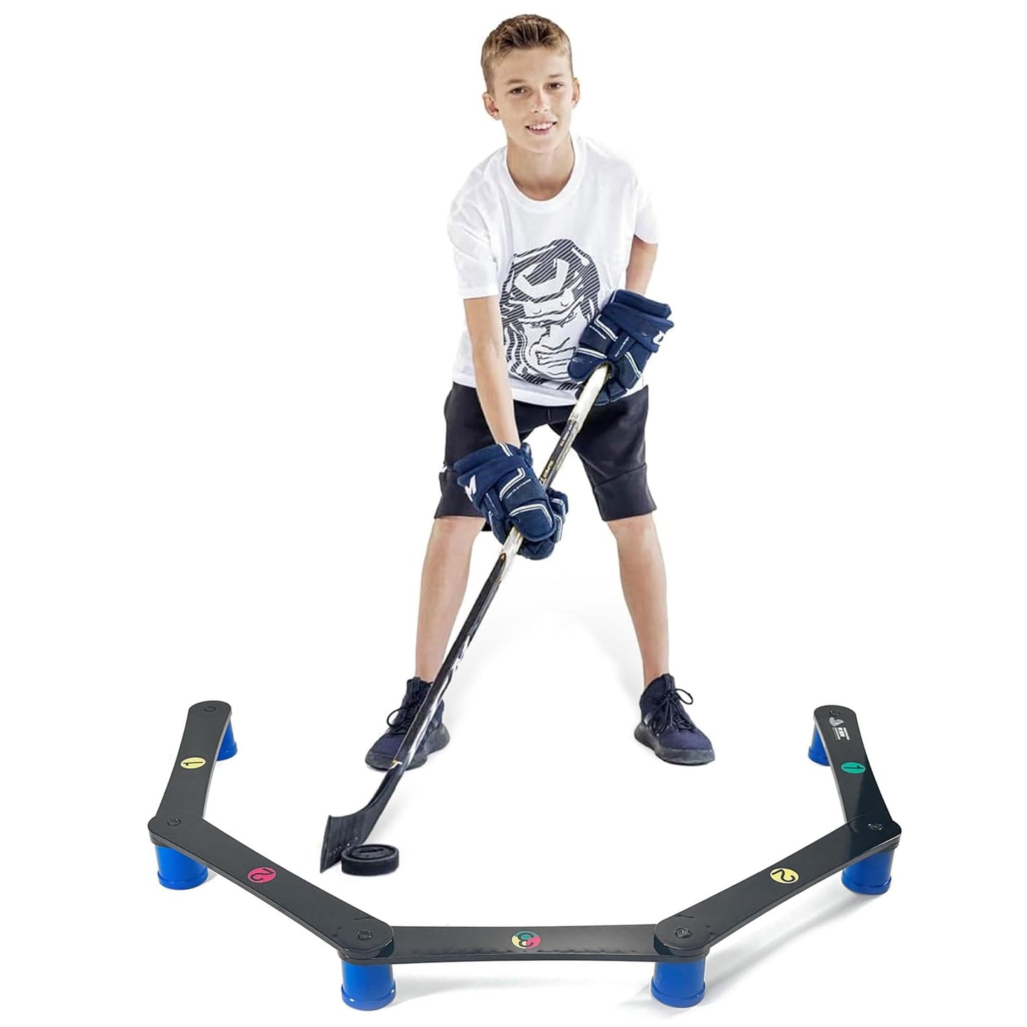 Hockey Revolution Lightweight Stickhandling Training Aid, Equipment for Puck Control, Reaction Time and Coordination - MY ENEMY