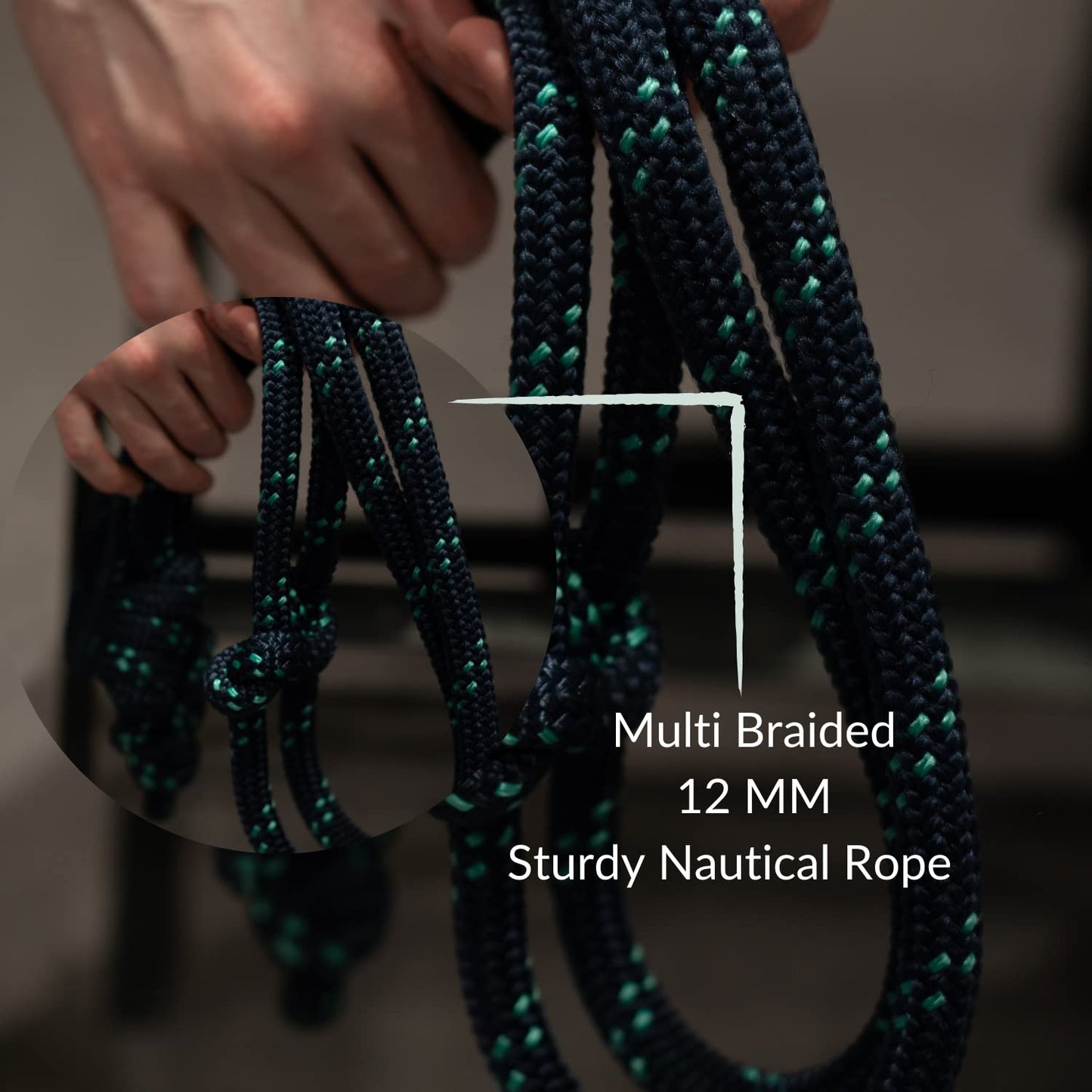 Flow Rope Exercise Jump Rope – 500g (1.10lb) Weighted Flow Jump Rope for Cardio, Boxing, HIIT & Upper Body Fitness – Adjustable Double Woven Workout Rope for Men, Women, Beginners – Indoor & Outdoor Use