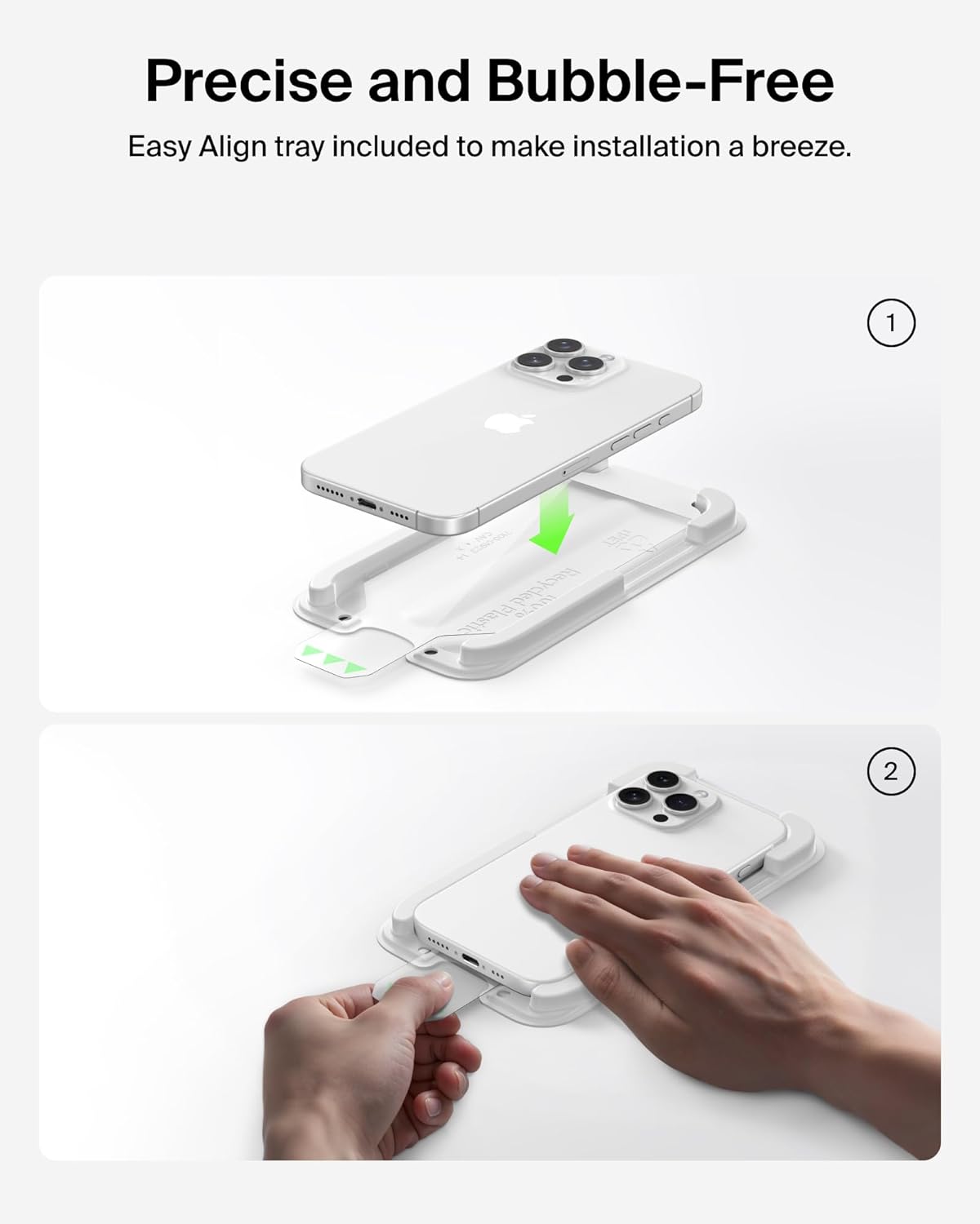 17 Belkin ScreenForce TemperedGlass Screen Protector for iPhone Pro, Scratch-Resistant Impact Protection w/Included