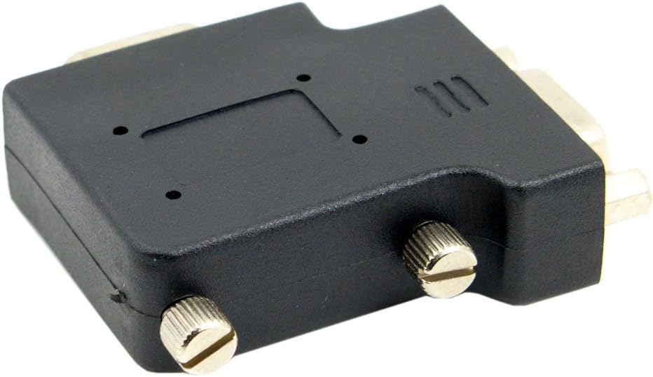 chenyang HDB15Pin 90 VGA Connectors,VGA SVGA D-Sub Male to Female Degree Left Angled Gender Changer Video Graphics