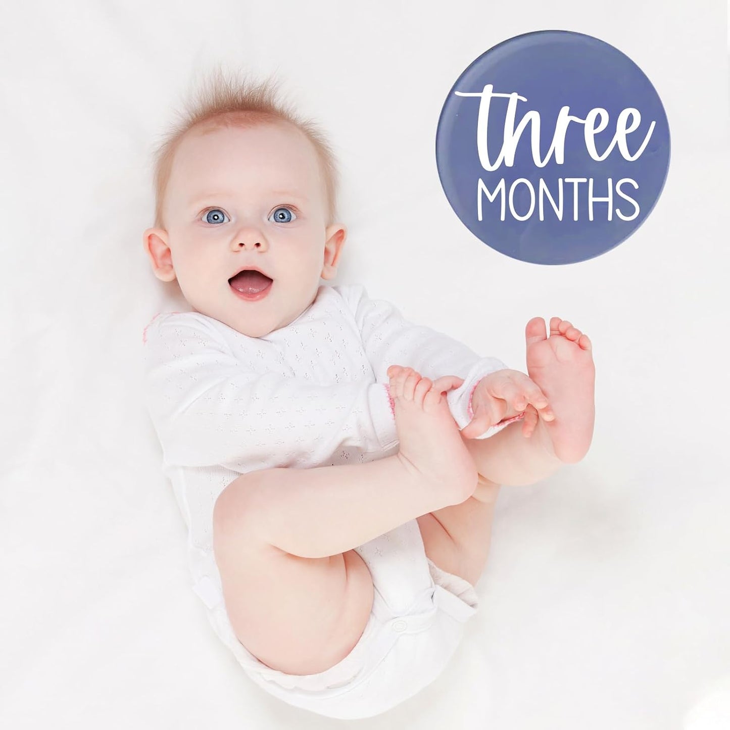 13 Acrylic Baby Milestone Discs for Photos - PCS Clear Monthly Cards, Photo Prop, Newborn Birth Announcement Sign