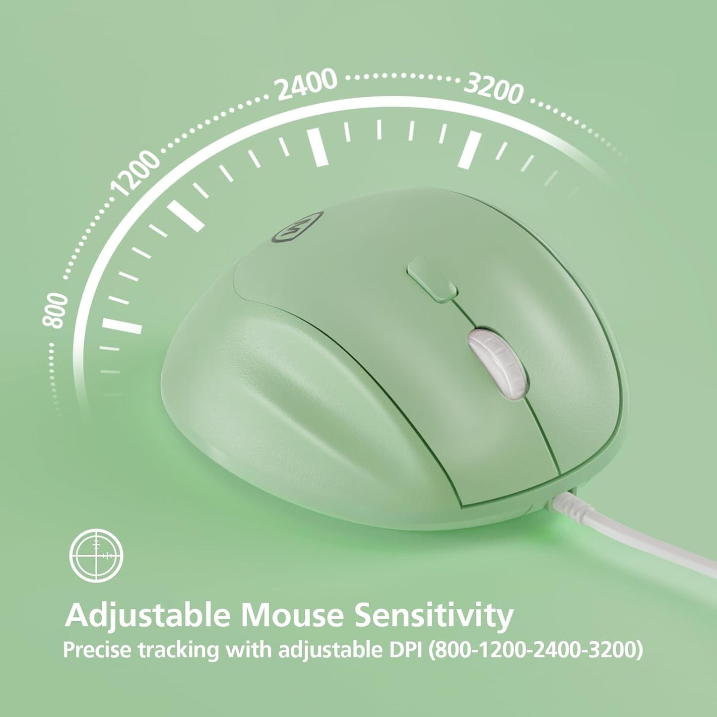 MICROPACK Digitally Yours Micropack 3200 Ergonomic Mouse Wired for Laptop, PC Computer and Desktop, Ergo Mouse Vertical