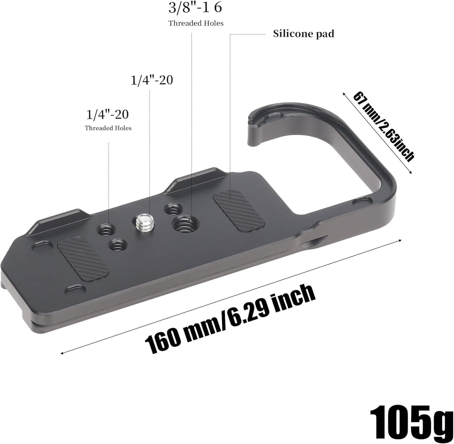 Z8 Hersmay Quick Release Baseplate Plate for Nikon Mirrorless Camera Compatible with Arca-Swiss Standard Tripod