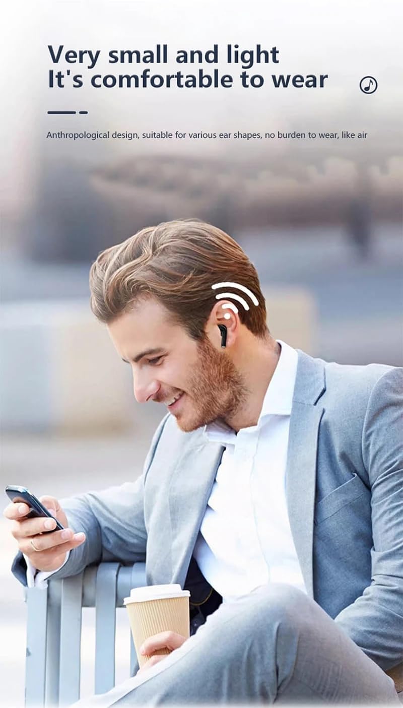 DCBCODGAL 30H IPX7 5.3 Wireless Earbuds, Bluetooth Headphones Playtime Ear Buds with LED Power Display, Waterproof