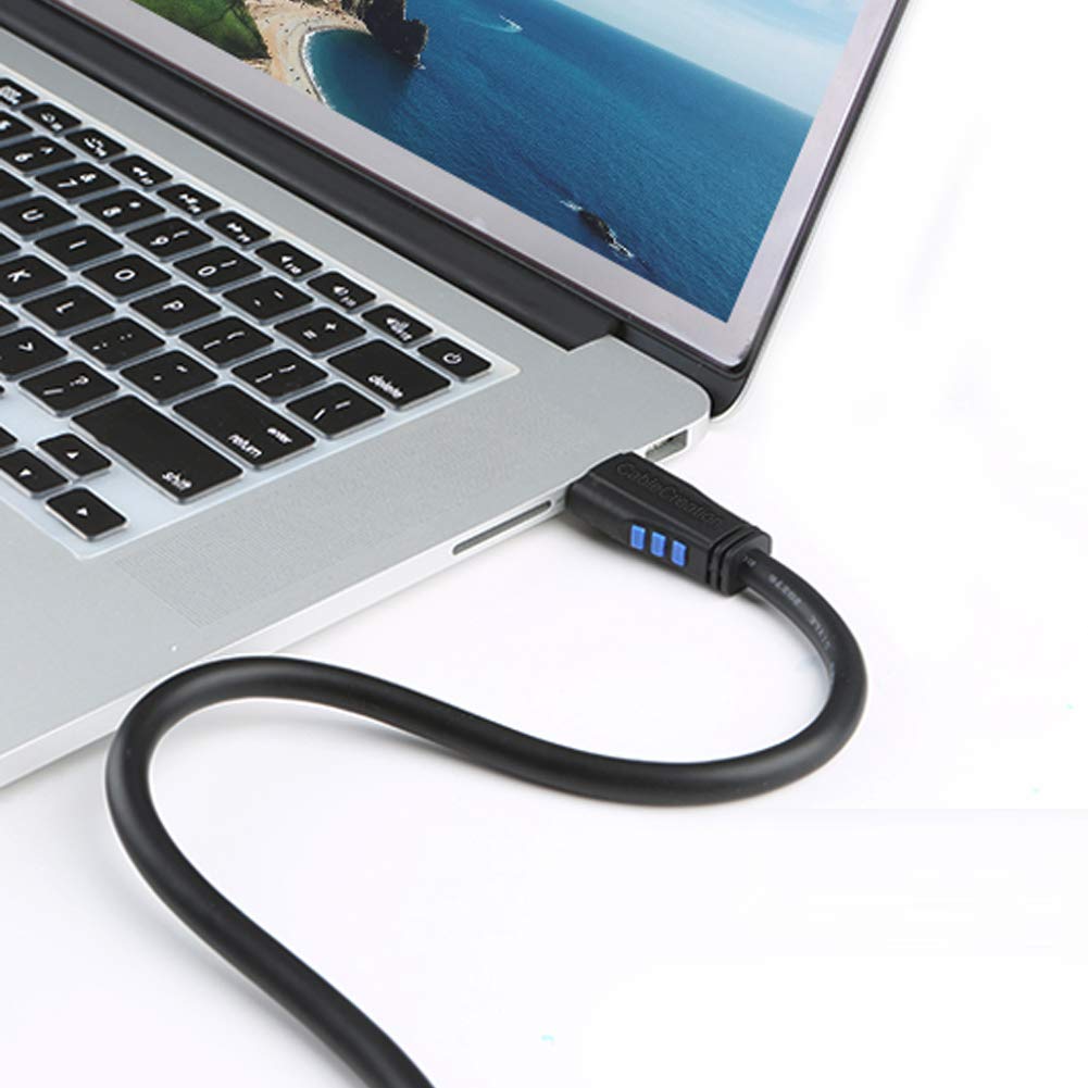 4K 270 4K@60HZ 3ft CableCreation HDMI Cable Right Angle Degree Upward - Supports Ultra HD for Gaming, Streaming