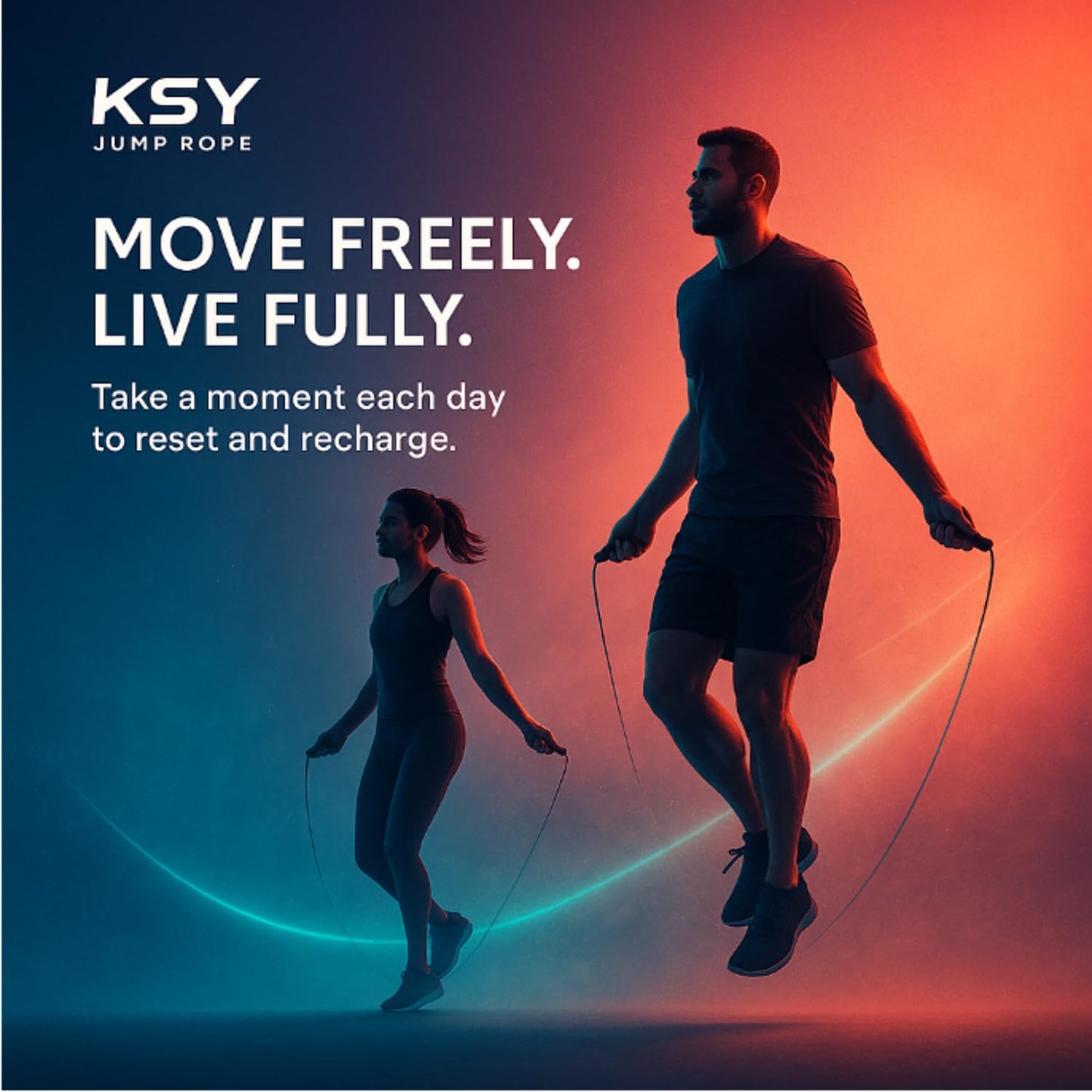 KSY Fit Jump Rope (J-240, Purple) – Everyday Fitness Rope for Women | Lightweight, Smooth KR PVC Cable, Soft-Grip Handles for Home Cardio | Made in Korea