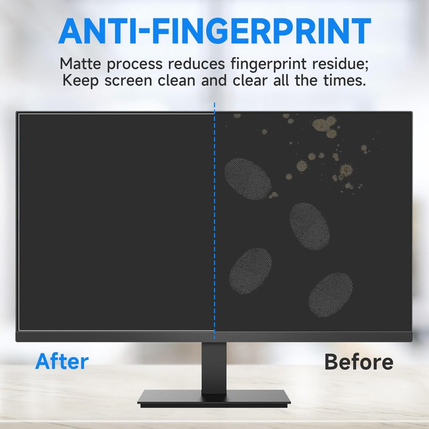 2 Pack 27 Inch 27'' 16:9 Anti Glare Computer Screen Cover, for with Aspect Ratio Computer Widescreen Monitor, Eye