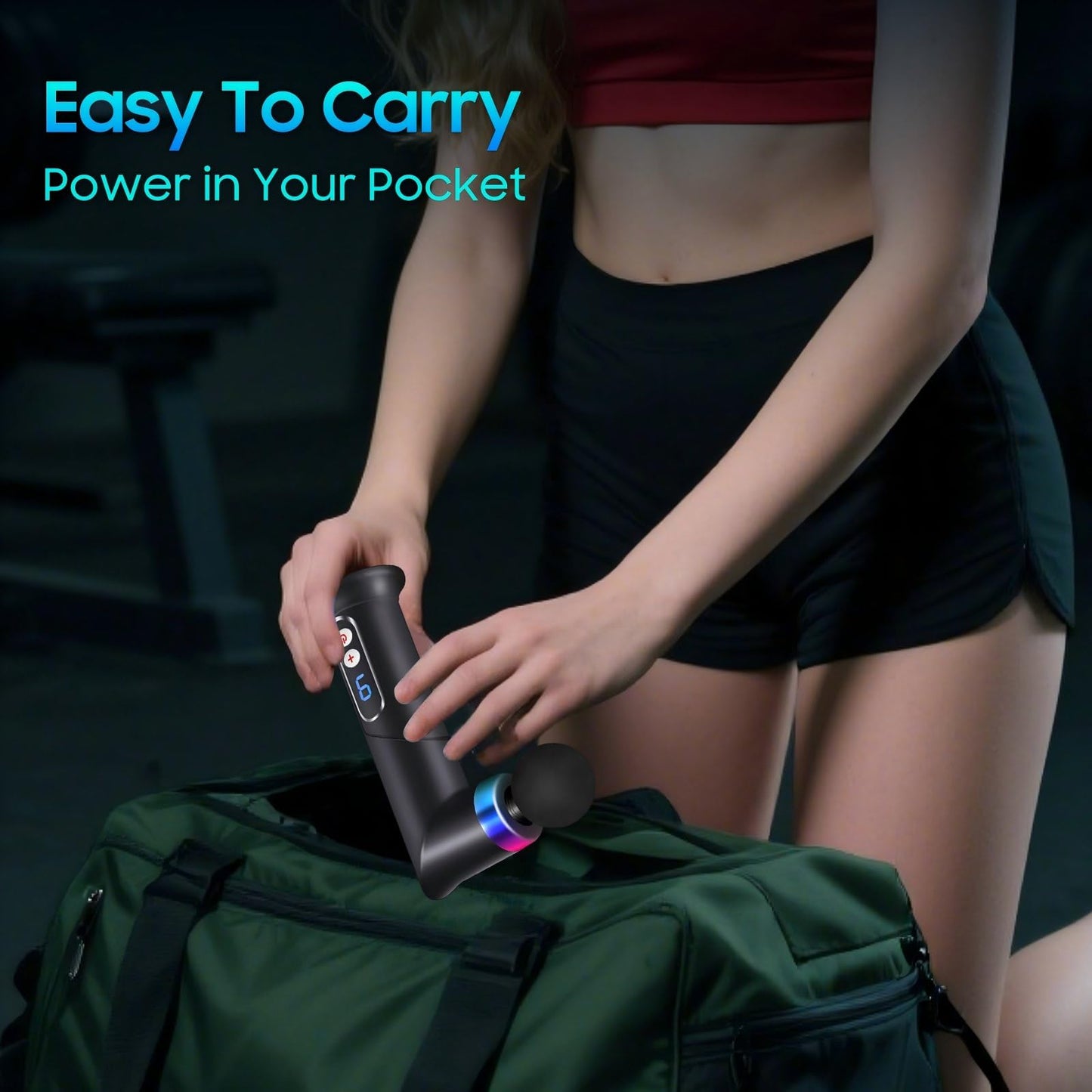 JOYSUWERUN Massage Gun – Mini Massage Gun for Portable Deep Tissue Massage – Quiet Massage Guns for Muscle Relaxation,