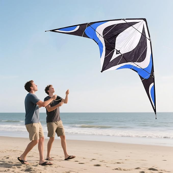 Babyeden Large Dual Line Stunt Kite, 84 Inch Wide Entry-Level Sport Kite for Adults and Teenagers