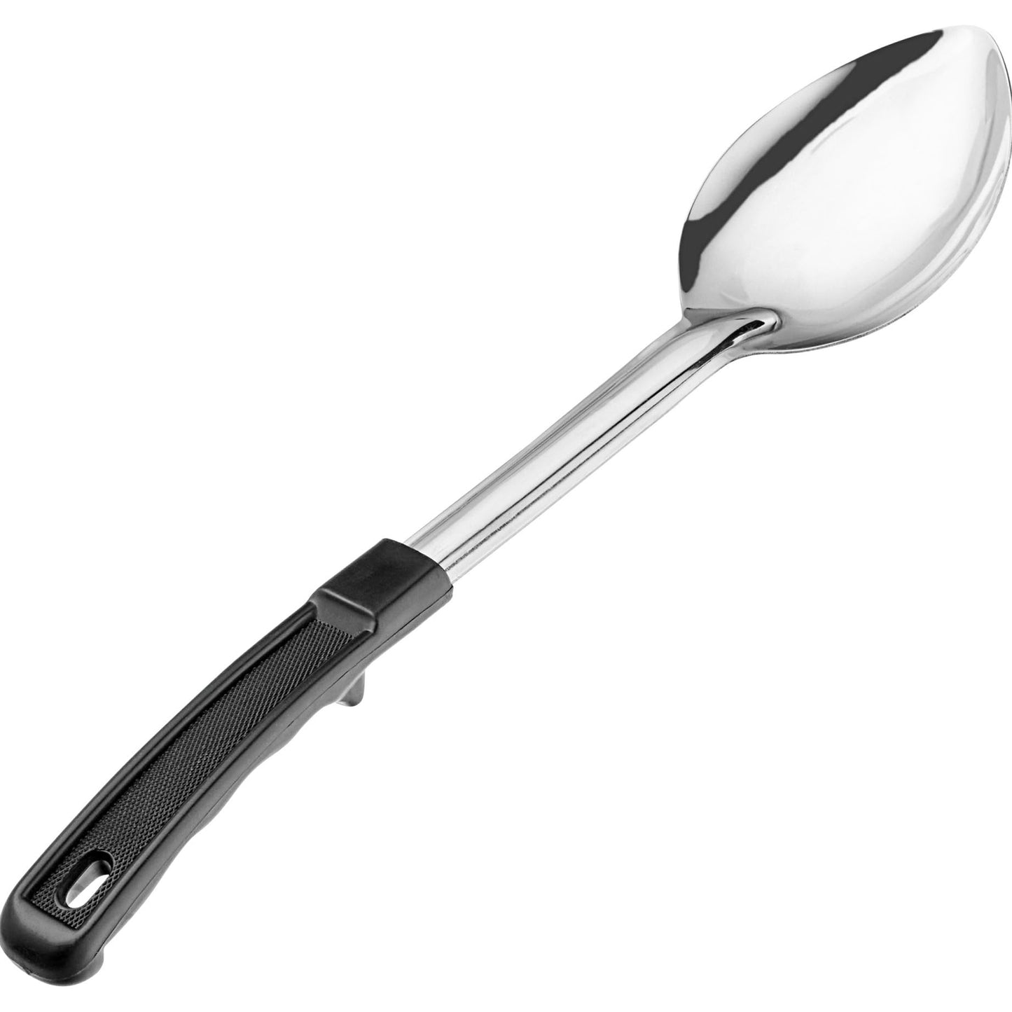 13" Stainless Steel Serving Spoons – (Pack of 12) | Commercial Kitchen Utensils | Restaurant Quality Chef Basting Spoon with Heat-Resistant Coated Handle (12)