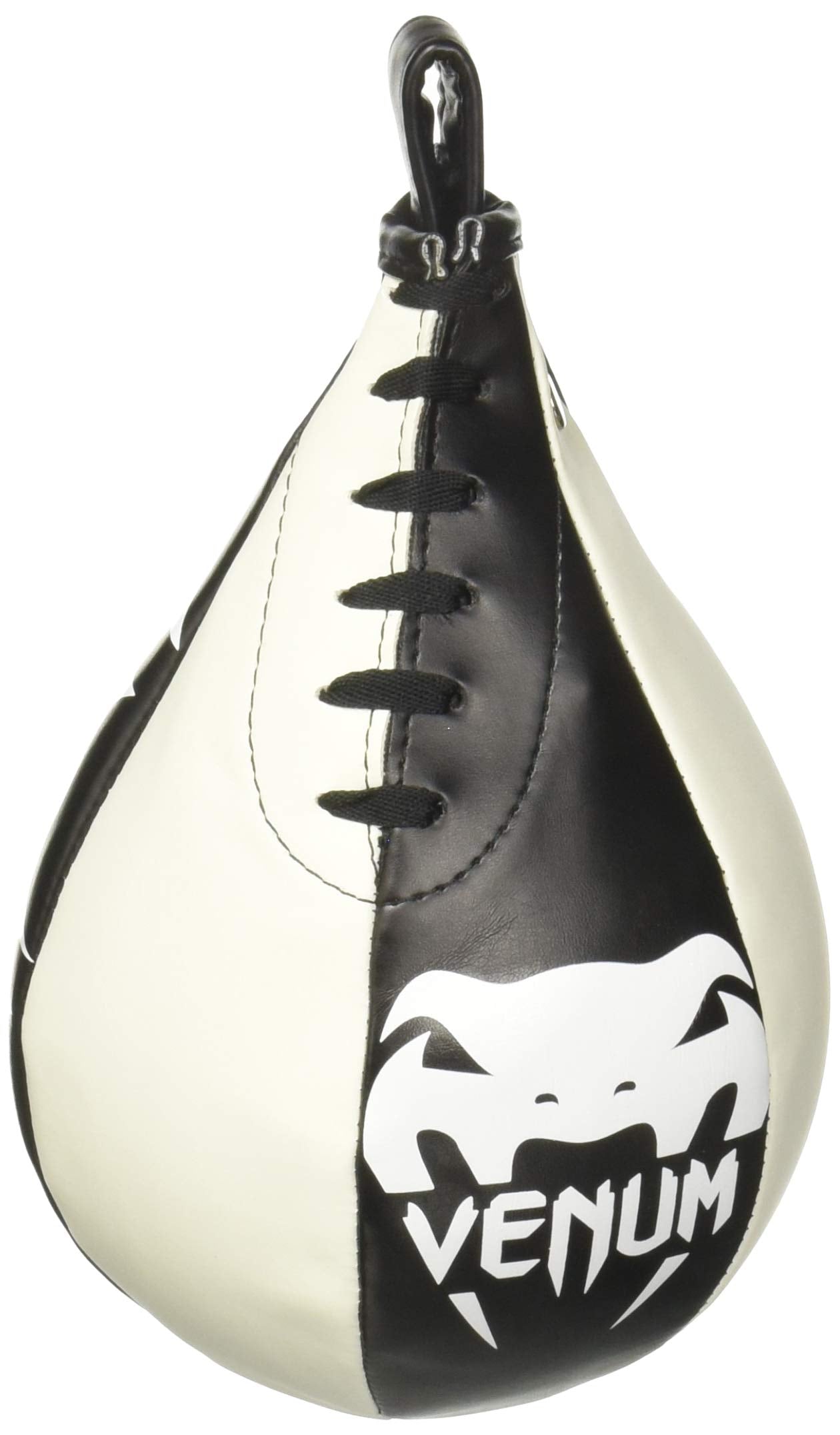 Venum Skintex Leather Speed Bag, Black/Ice, Medium
