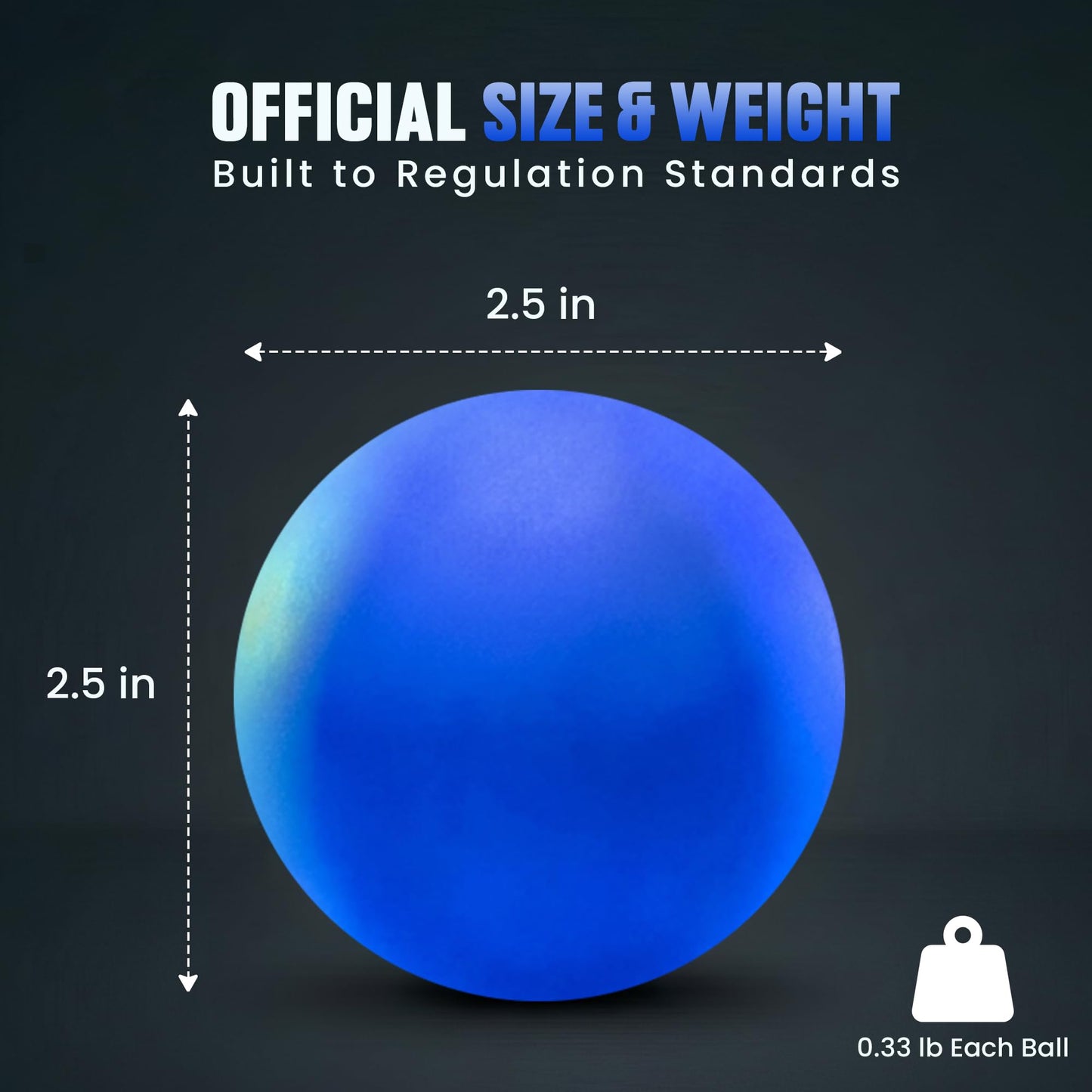 NW Athletics Glow in the Dark Lacrosse Ball | Night Practice & Training Equipment for All Ages | 2 Pack Official Size & Weight | Lacrosse Gift | LED Sky Blue