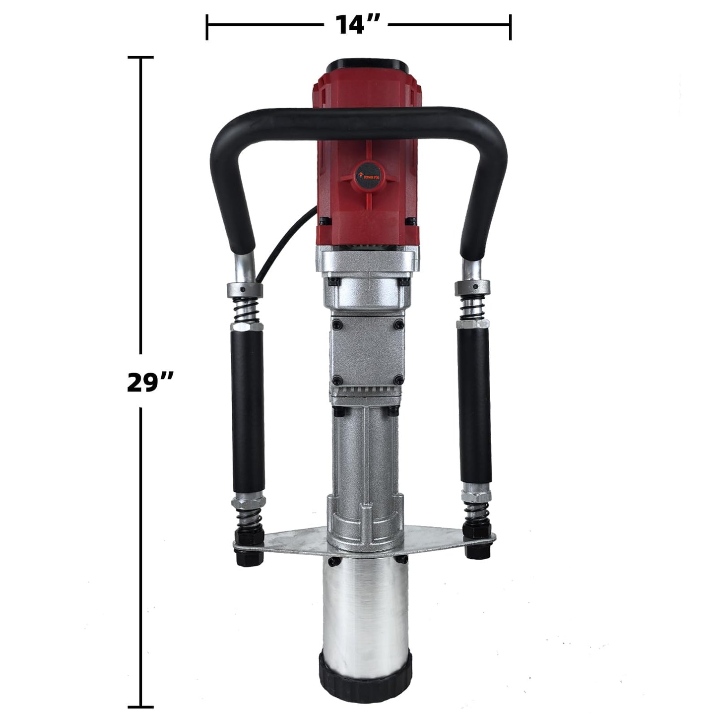 JKCHENPRO 1250W Electric Pile Driver Hammer, 110V Handheld Pile Driver, 1700 BPM Sufficient Power Electric T Post Driver with 45mm, 55mm,88mm pile sleeve