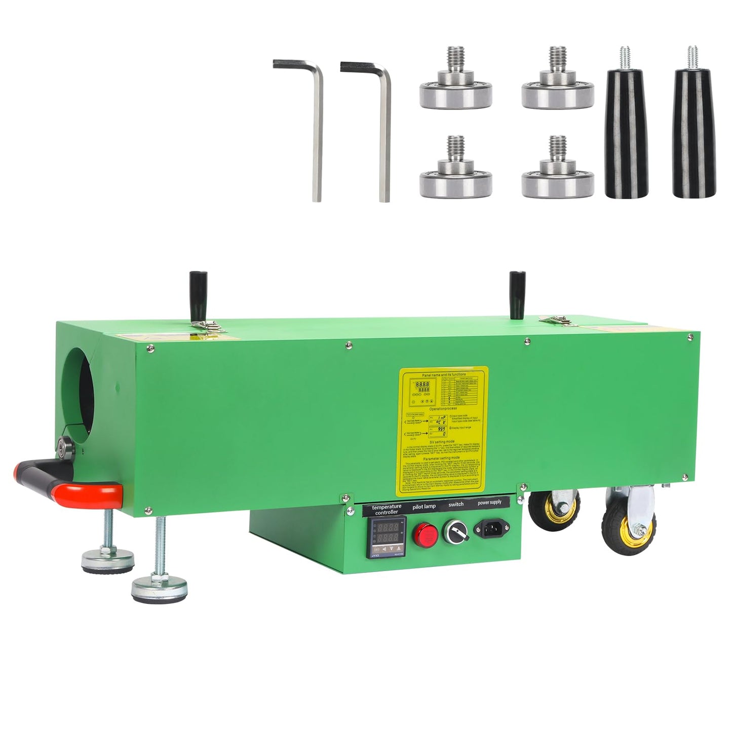 Electric PVC Conduit Heater 1/2" to 4" with Temperature Detector, 2000W 120V PVC Pipe Bender Heater for 29" Sections Fast Heating, Safe & Precise Temperature Control