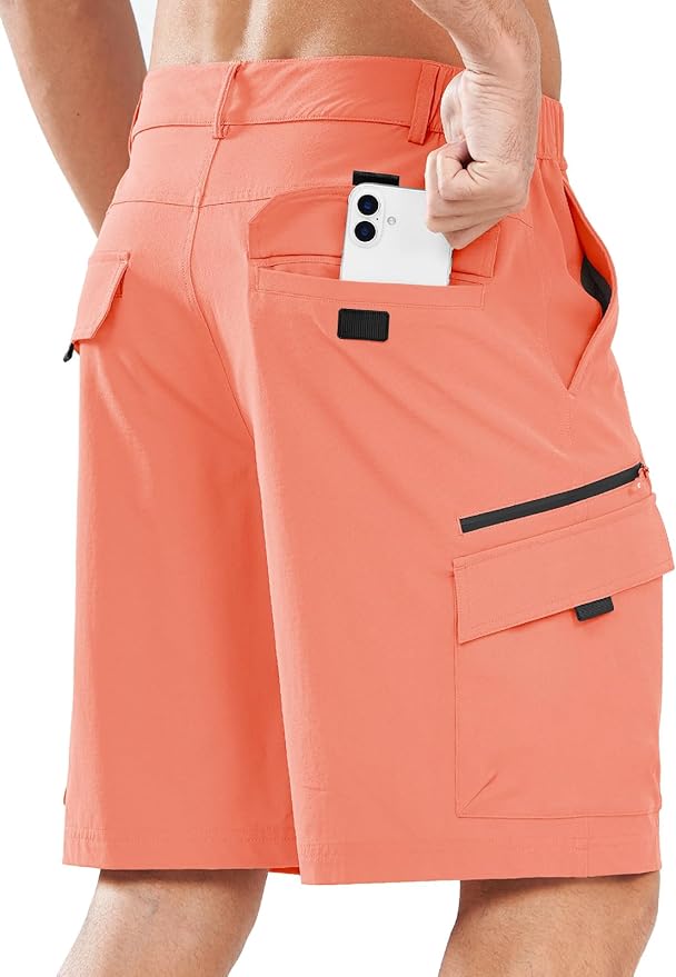 NORTHYARD Men's Cargo Hiking Shorts 9" Lightweight Outdoor Tactical Work Camping Sport Golf Casual Travel Fishing Multipocket