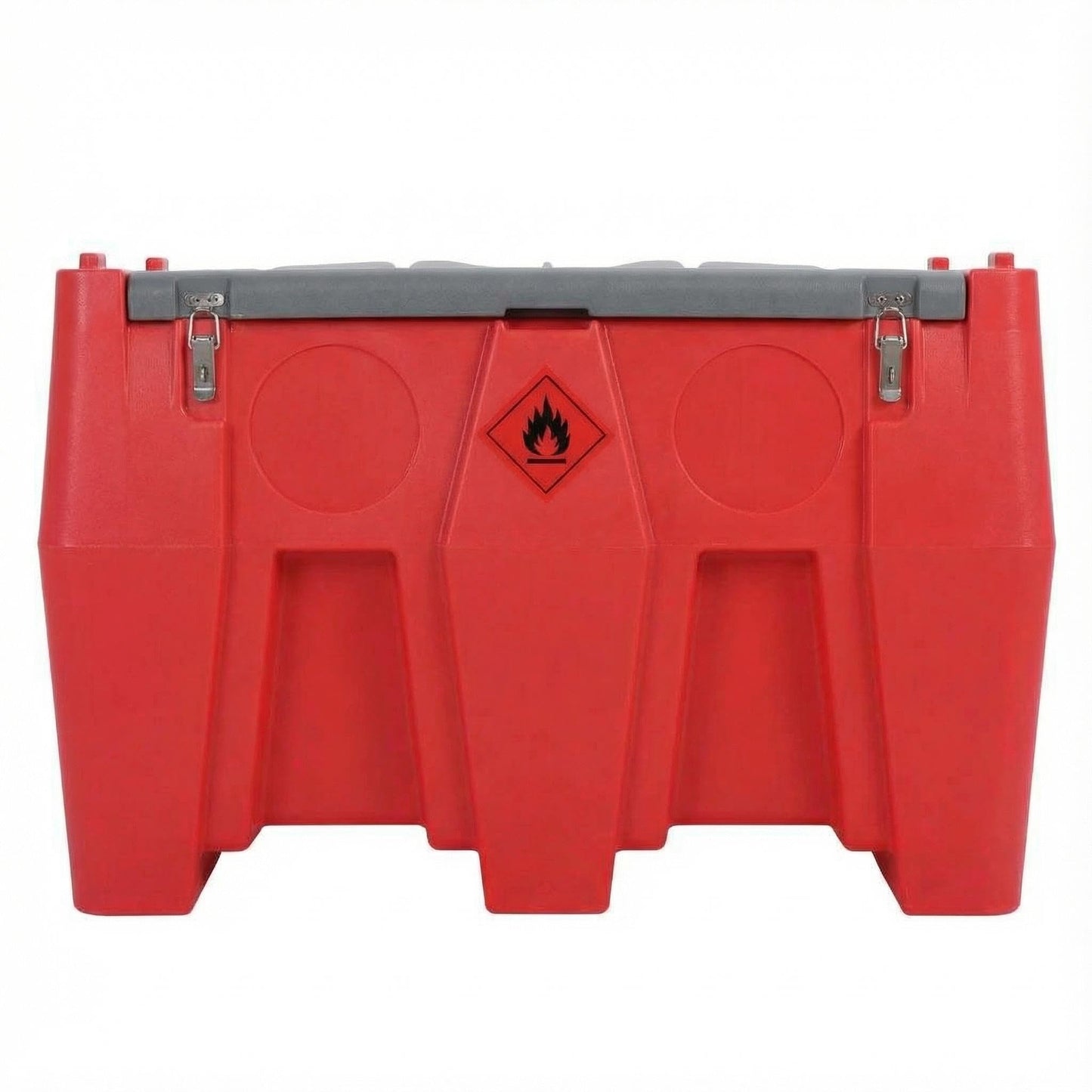 128 Gallon Portable Fuel Tank for Diesel and Gasoline, 12v 10 GPM Pump with Auto Shut-Off Nozzle, 13 Ft Hose and Swivel Connector, Heavy-Duty Transfer Tank for Truck, Tractor, Boat and Equipment
