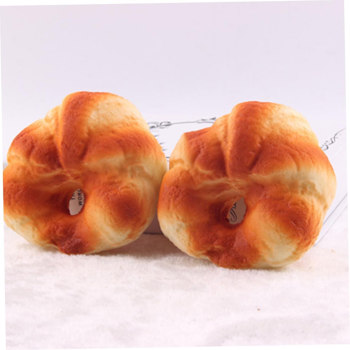 2pcs ERINGOGO Simulation Bread Model Artificial Bread Decor for Photography Bakery Display and Home Decor Lifelike PU