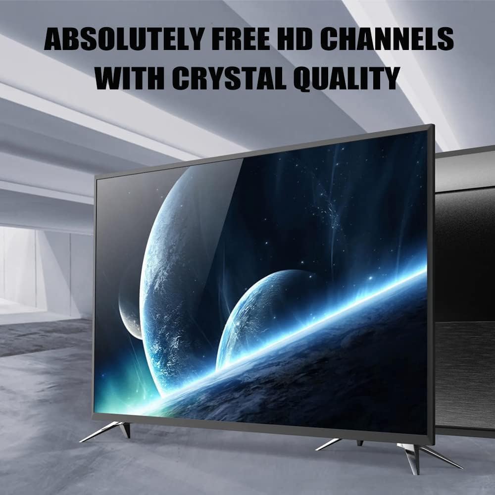 Bwxsyws 360Signal 4K 1080p TV Antennas, HD Digital Antenna for Smart TV Indoor, Reception-Digital tv Antenna Indoor