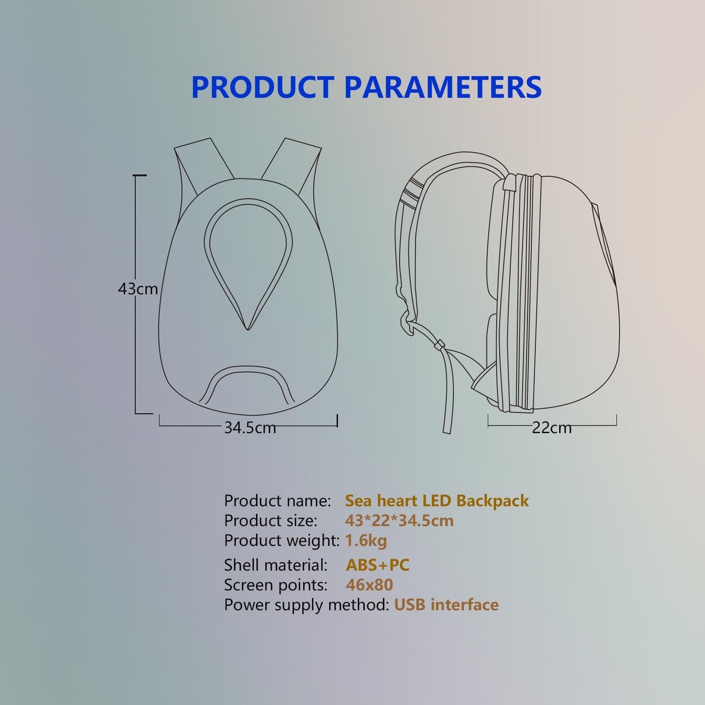 XMYIQI LED Motorcycle Backpack with Helmet Compartment | APP Controlled Display Bag | Waterproof Hard Shell | 30% Expandable | for Riders Construction Workers Commuters |Battery not included