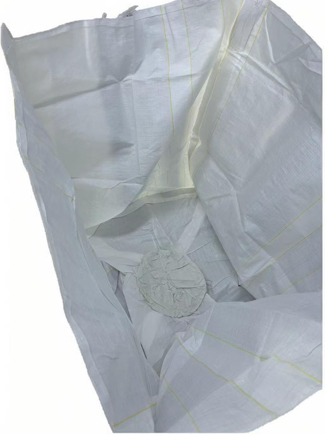 Bigatoo Heavy Duty 2 Ton Bag with Spout Bottom - Heavy Duty Woven FIBC Bulk Bag with Discharge Port - 2 Ton L4400LBS SWL, 39"L x 39"W x 47"H - Ideal for Construction, Grain (10)