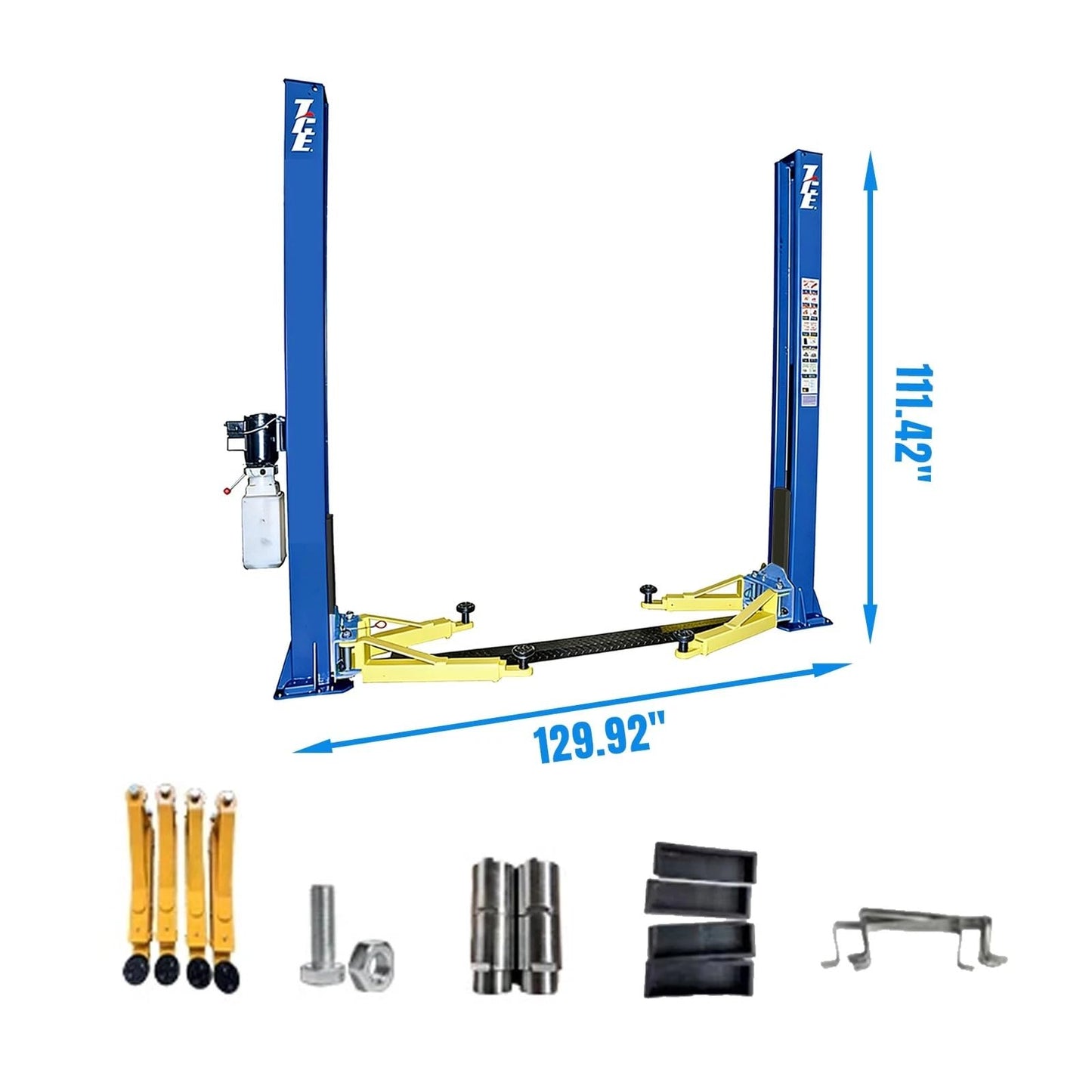TCE 220V 2Post 10000LB Capacity Car Lift Auto Truck Hoist Equipment with adapts