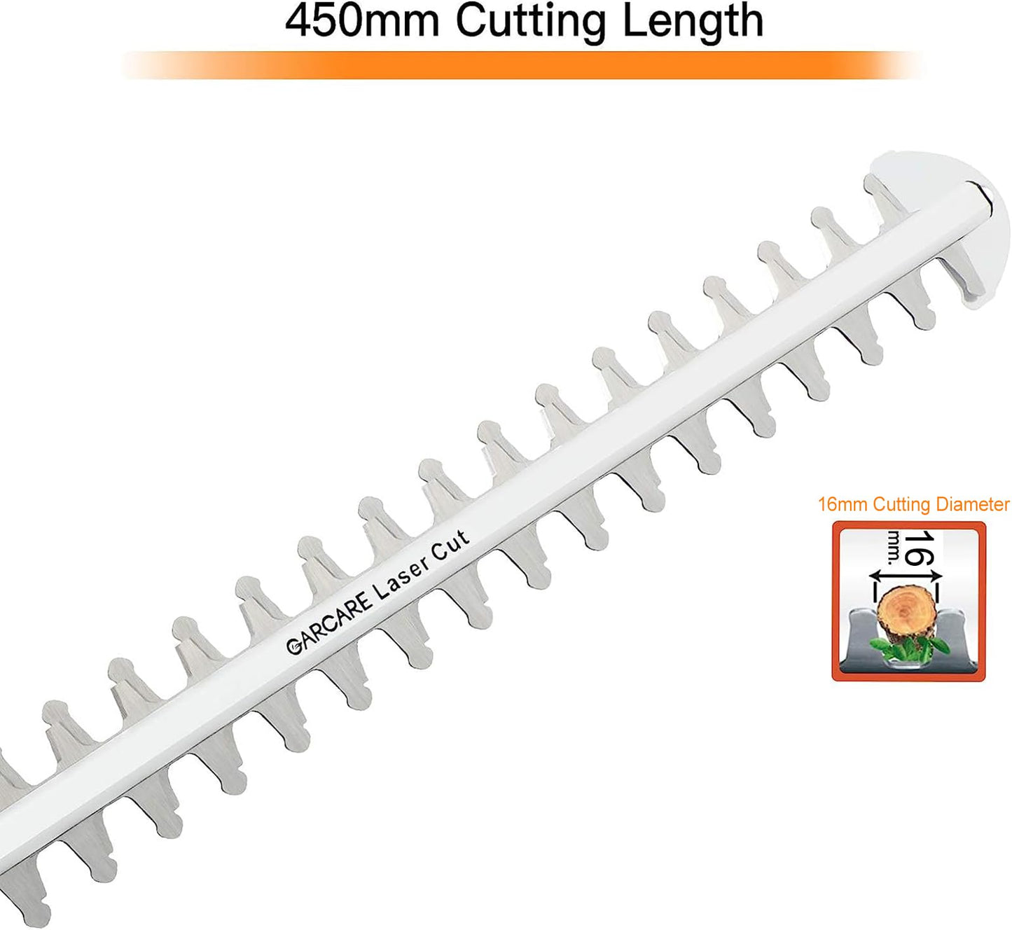 GARCARE 2 in 1 Electric Pole Hedge Trimmer, Power Hedge Trimmer with 20 inch Dual-Action Laser Cut & Adjustable Cutting Head, 4.8Amp, 600W, Corded