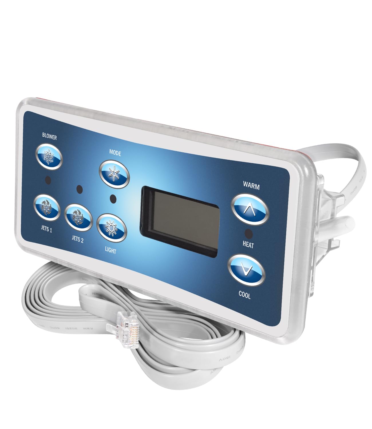 besttruck Replacement for Balboa 53189, VL701S Topside Control Panel with 7-Button, with Phone Plug Type Connector Conveniently Connects with VS510SZ and VS520SZ SPA Controllers