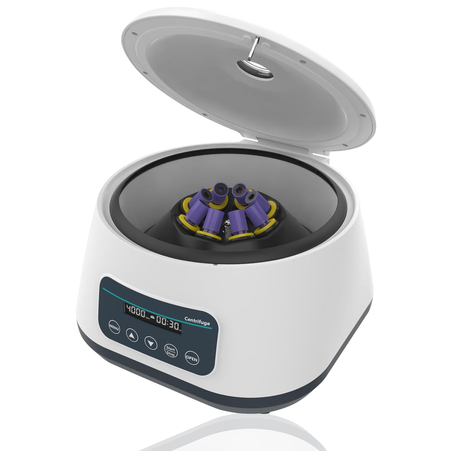 VEVIVOOVY Mini Lab Centrifuge Machine,Low Speed 500-4000rpm Lab Benchtop Centrifuges 2ml/5ml/10ml x 8,15ml x 4,2180xg RCF Digital Benchtop Centrifuges W/Timer