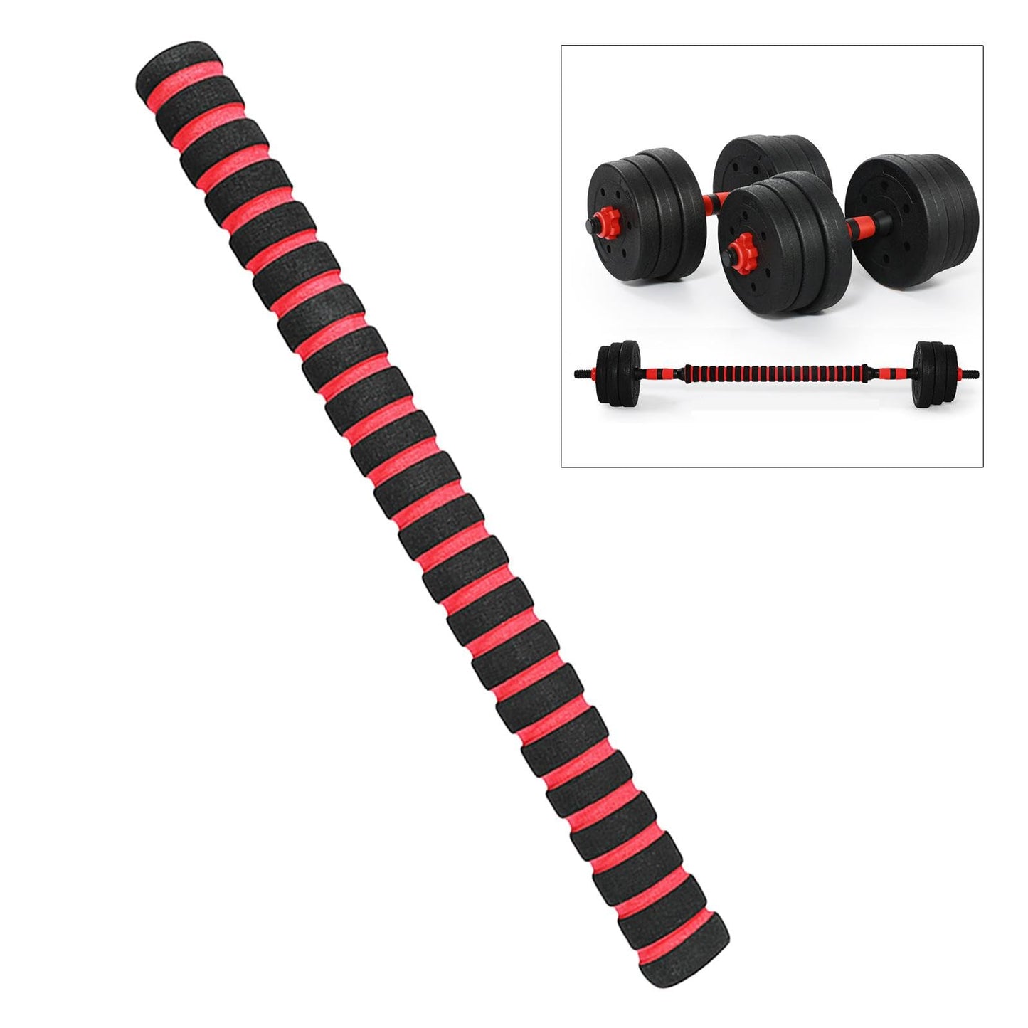 Dumbbell Connecting Rod 40cm/50cm Portable Dumbbell Extension Bar Dumbbell Accessories for Sport Home Gym Weightlifting, 40cm
