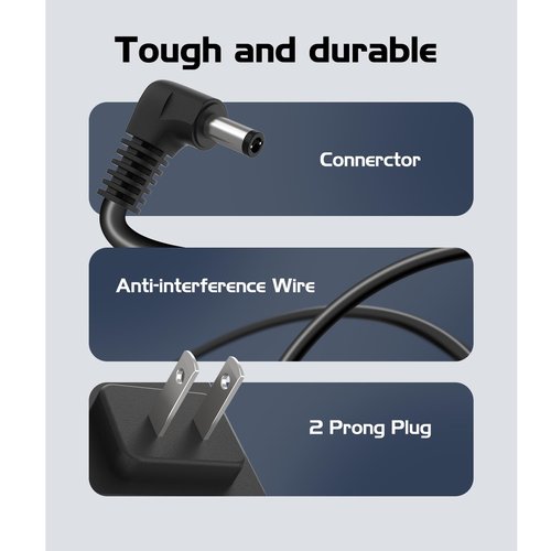 24.8V Cordless Vacuum Charger for Shark Rocket Pro DK33-248080H-U Pet Pro IX140H IX141 IZ140 IZ142 UZ145 UZ365H IZ162H IZ163H IZ362H IZ363H IZ162HC WZ140 XBCHGX140 XSBT620 Replacement Power Cord