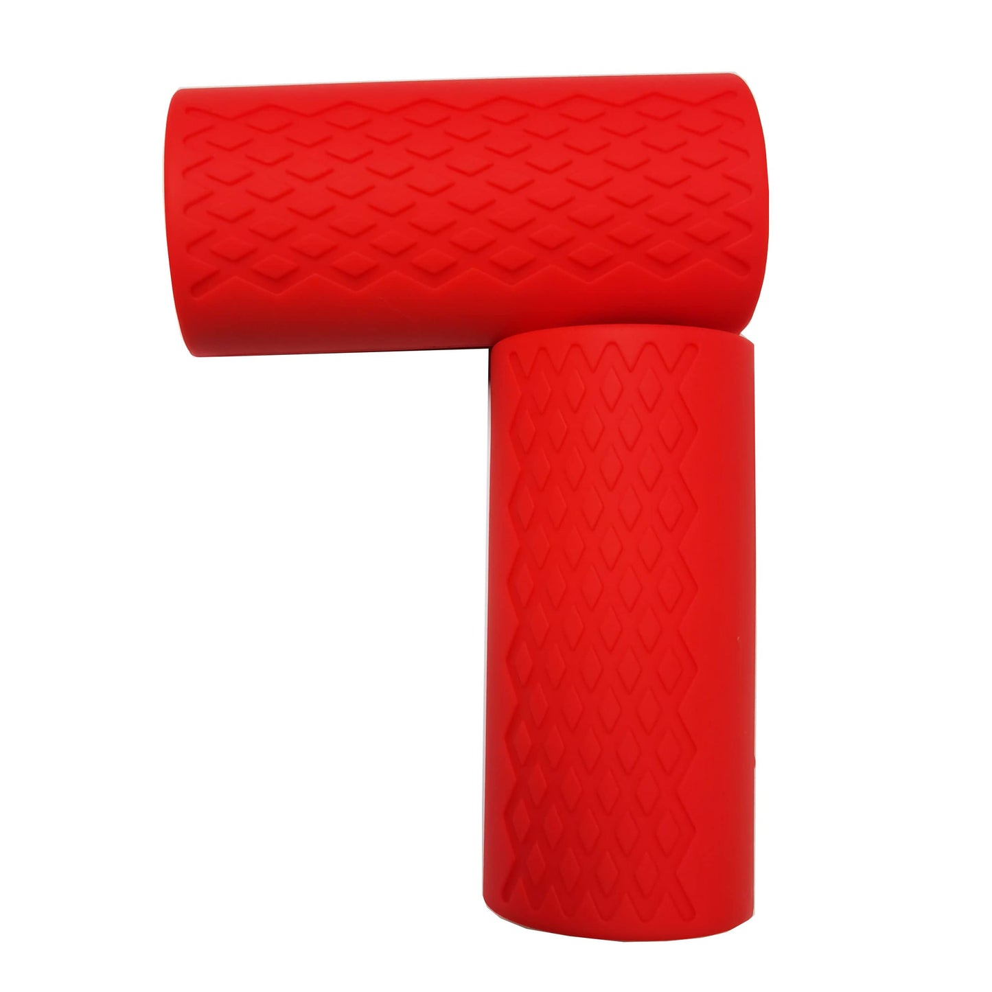 yuhqc Weight Bar Grips Fit Standard Barbell, Dumbell Handles, Thick Bar Training Adapter for Weightlifting & Cable Attachments Fitness Training Rope Grips for Body Arm Forearm Builder Strength (Red)