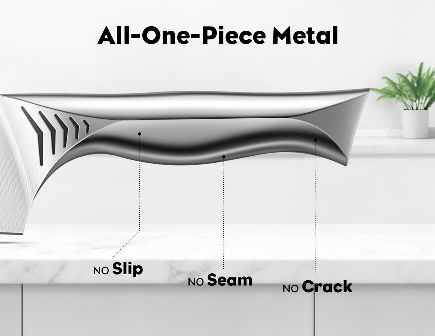 BRODARK Kitchen Knife Set with Block - 15-Piece Knife Block Set with Built-in Sharpener - High Carbon Stainless Steel Kitchen Knives Set for Kitchen - Christmas Gift, Shark Series, Mothers Day