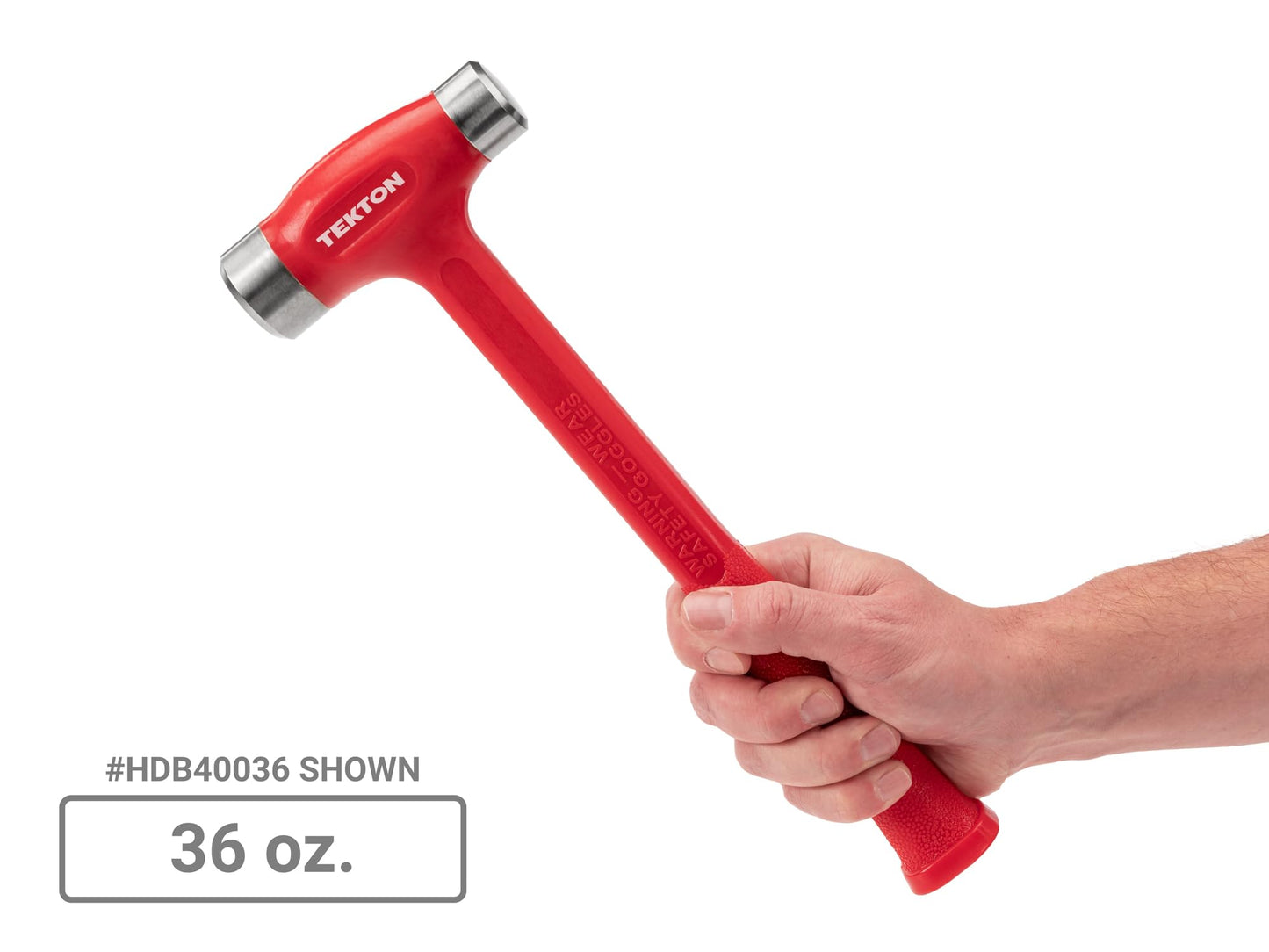 TEKTON Flat Steel Face Dead Blow Hammer Set, 3-Piece (36, 43, 50 oz.) | HDB94001 | Made in USA