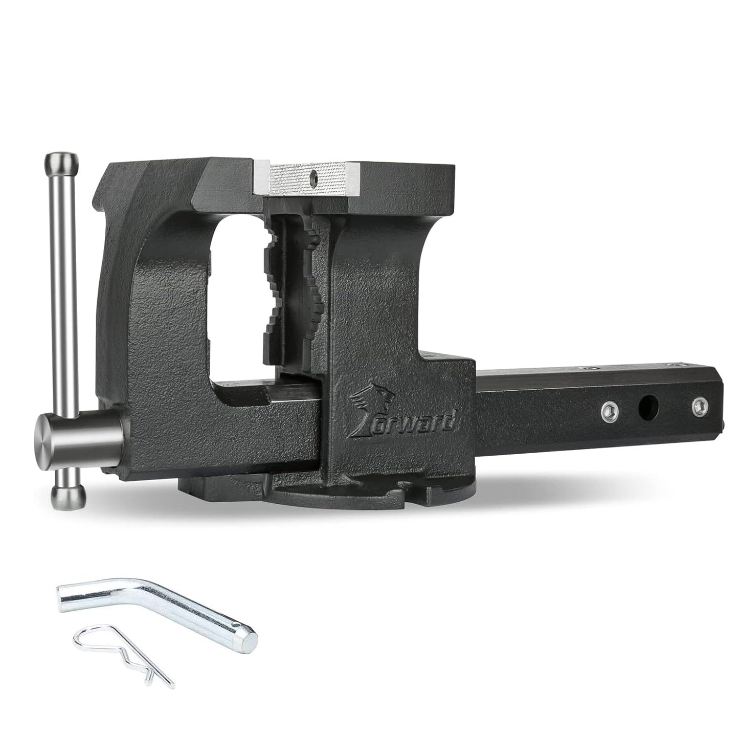 Forward 1705A 6-Inch Hitch Vise Truck Bench Vise Mount Trailer Fits 2" Hitch Receiver