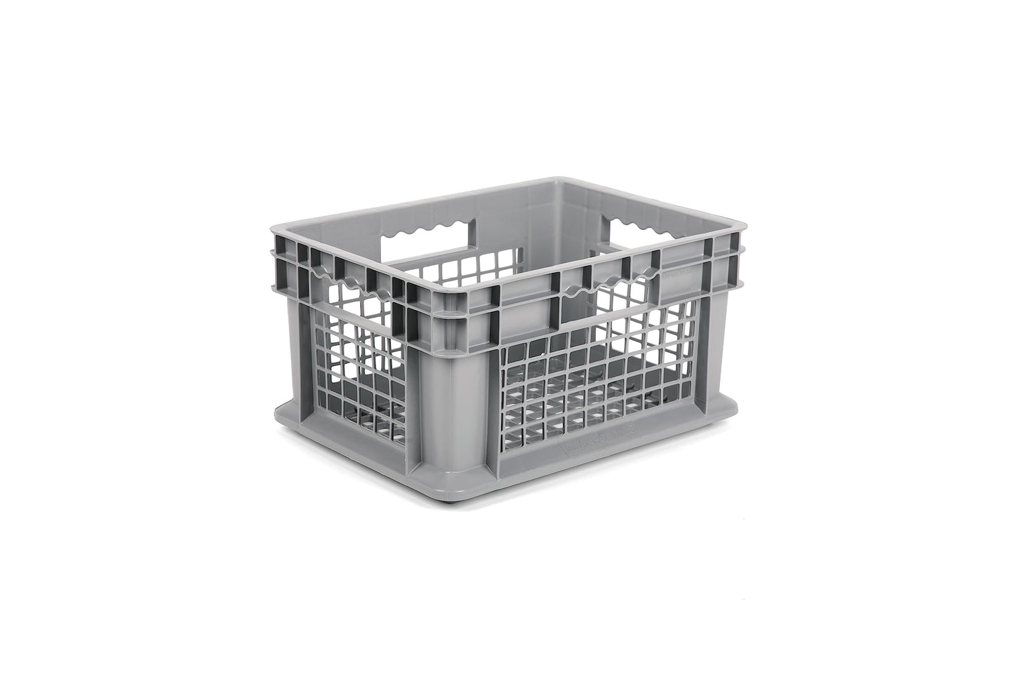 Hudson Exchange 12 x 16 x 8" (4 Pack) Mesh Straight Wall Handled Storage Container Tote, Gray