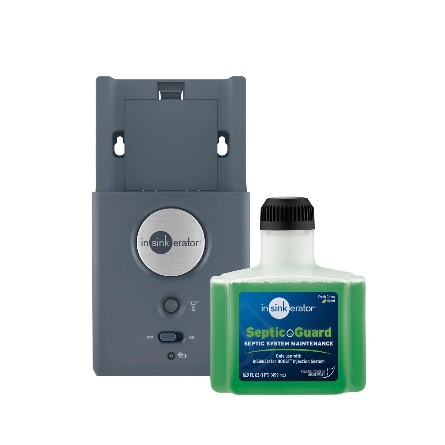 INSINKERATOR BOOST Injection System with Septic Guard Solution, Septic System Maintenance for INSINKERATOR Garbage Disposals, BST-SG