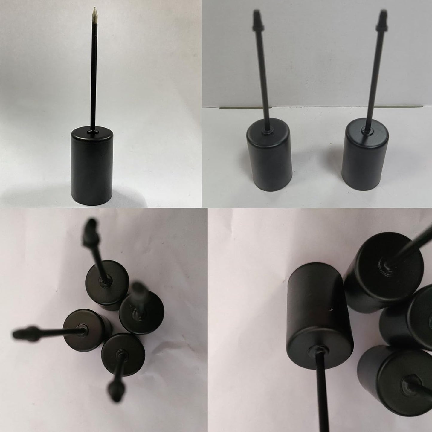 Skiennix Candle Holder Stakes - Heavy Duty Metal Taper Holders for Floral Centerpieces | 4 Pack