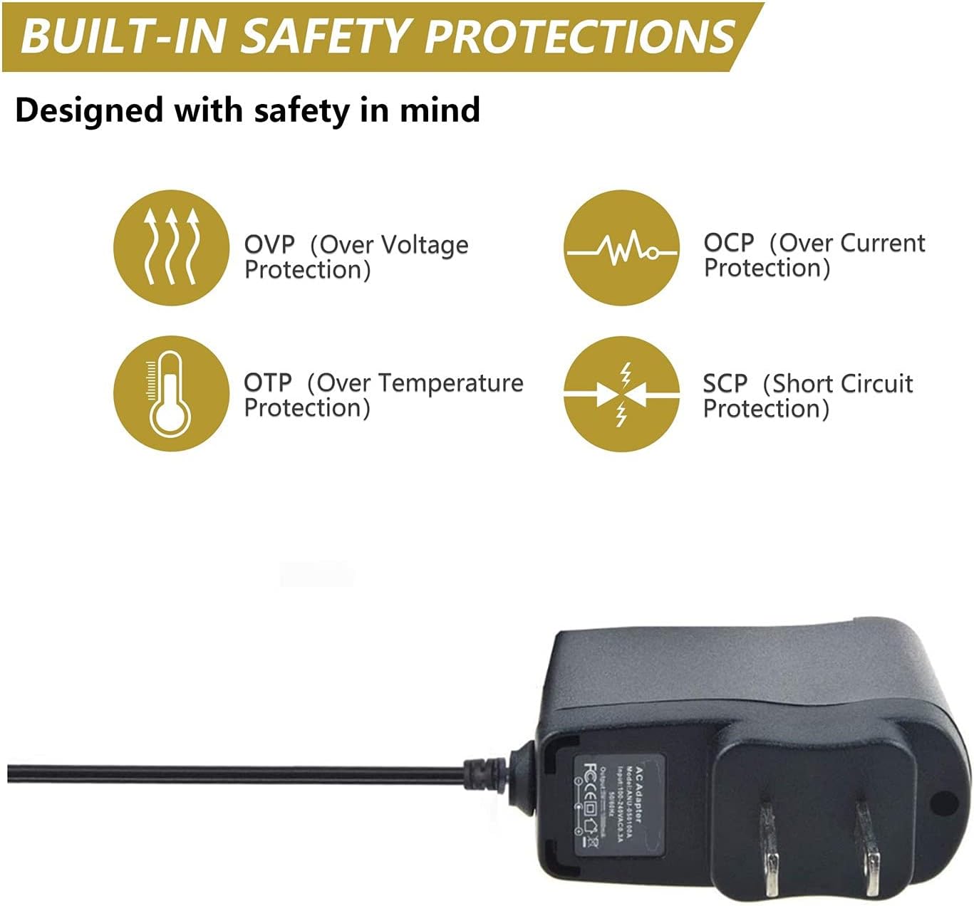 KONKIN BOO TS401 WALL Charger AC Adapter for Autel MaxiTPMS TPMS car Diagnostic Tool Power