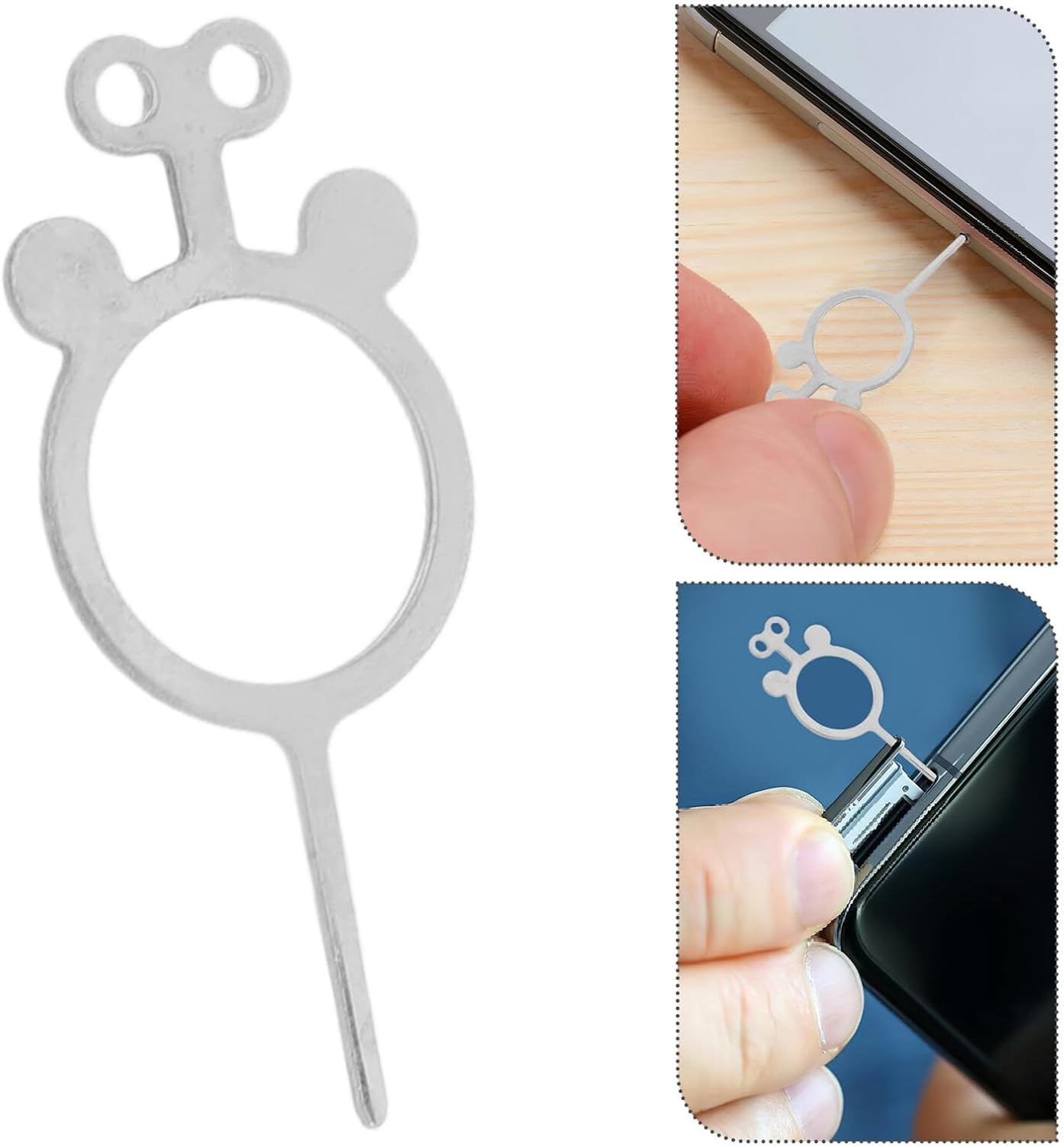 400pcs Cabilock Sim Card Tray Ejector Pins Metal Sim Pin Remover Tool Universal Remover for Smartphones and Tablets