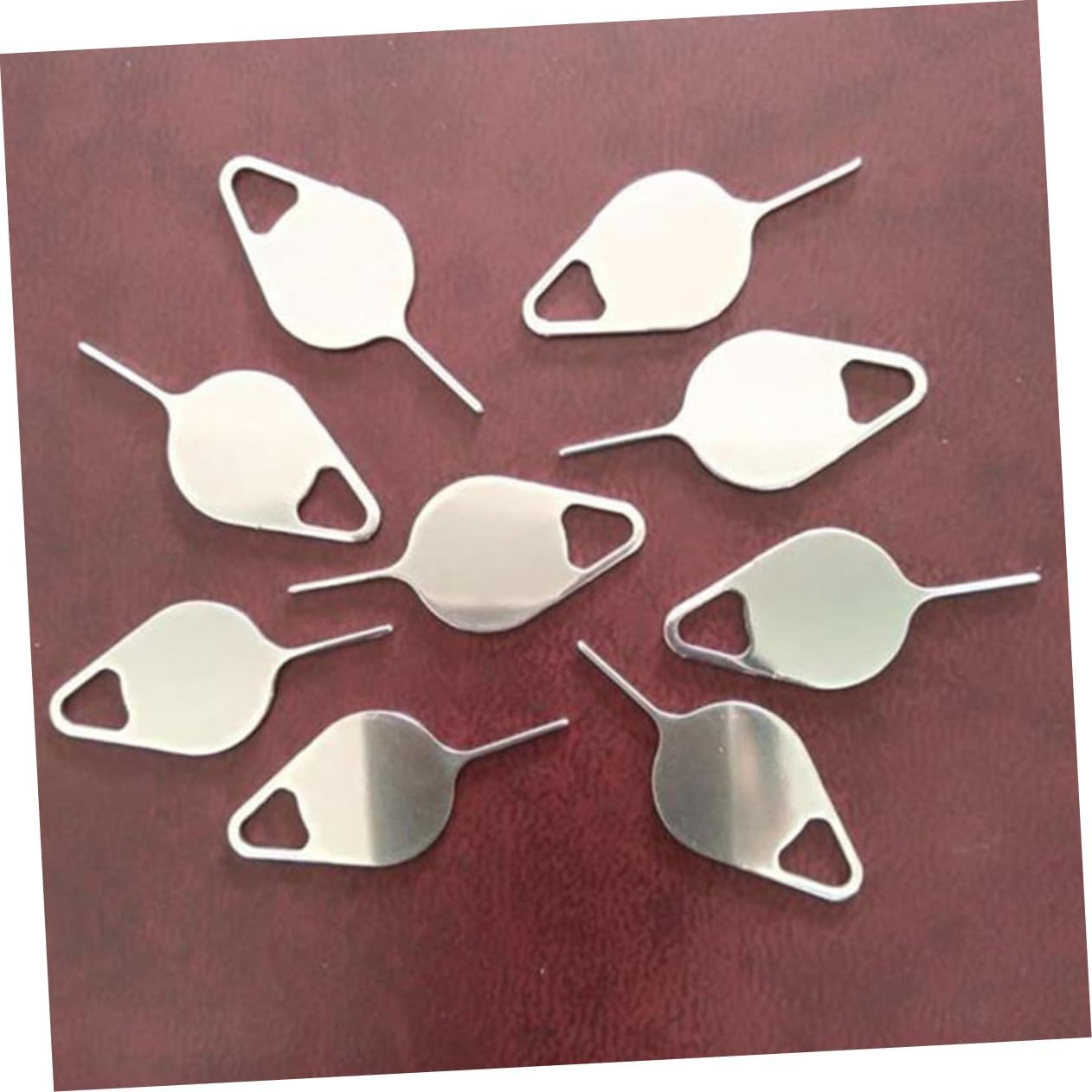 200pcs OSALADI Sim Card Ejector Tool Metal Sim Tray Remover for Smartphones Phone Pin Tool