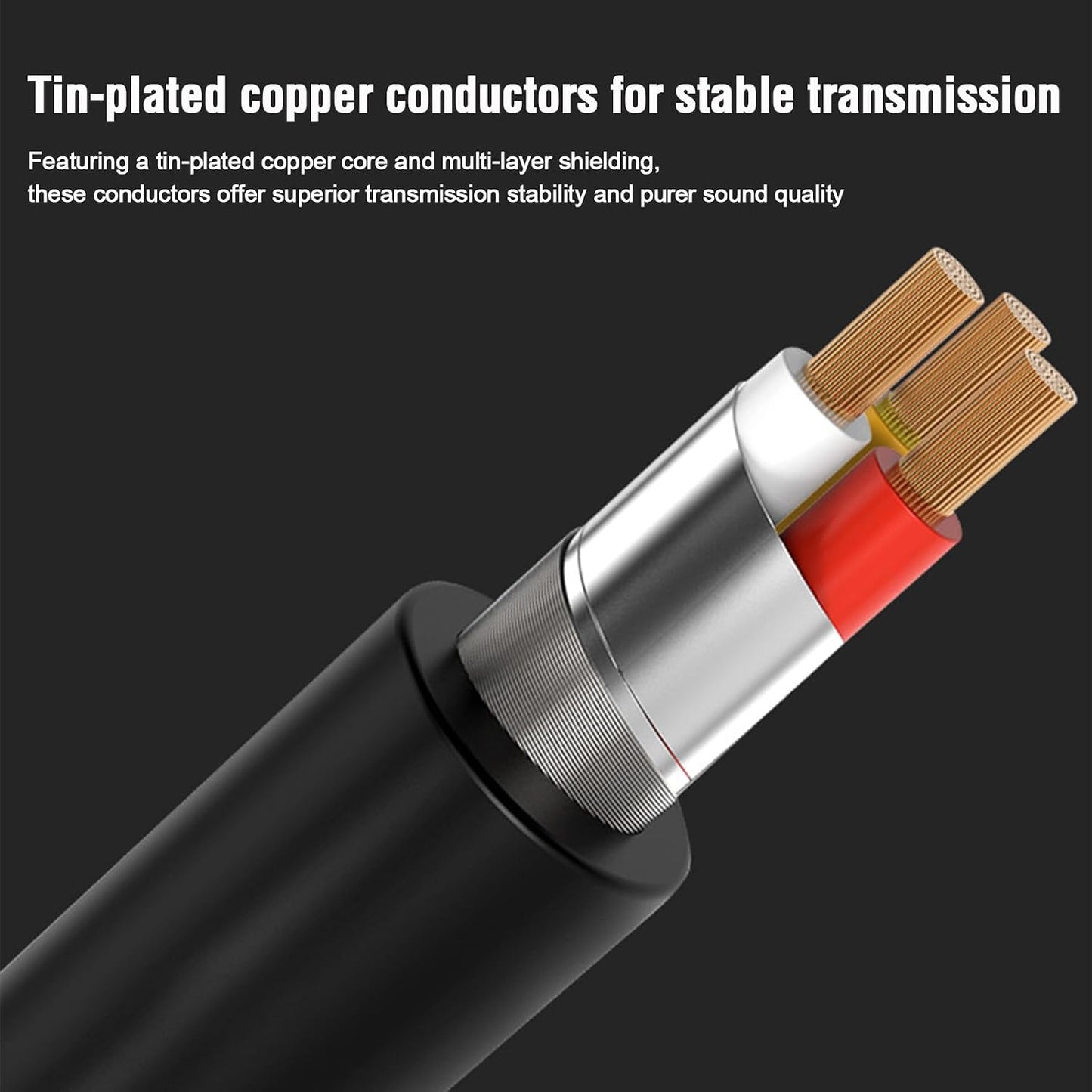 3.5mm 3 5ft MP3, to RCA Audio Video Cable, Bi-Directional AUX to RCA AV Cord for Smartphone, DVD Player, TV, Projector
