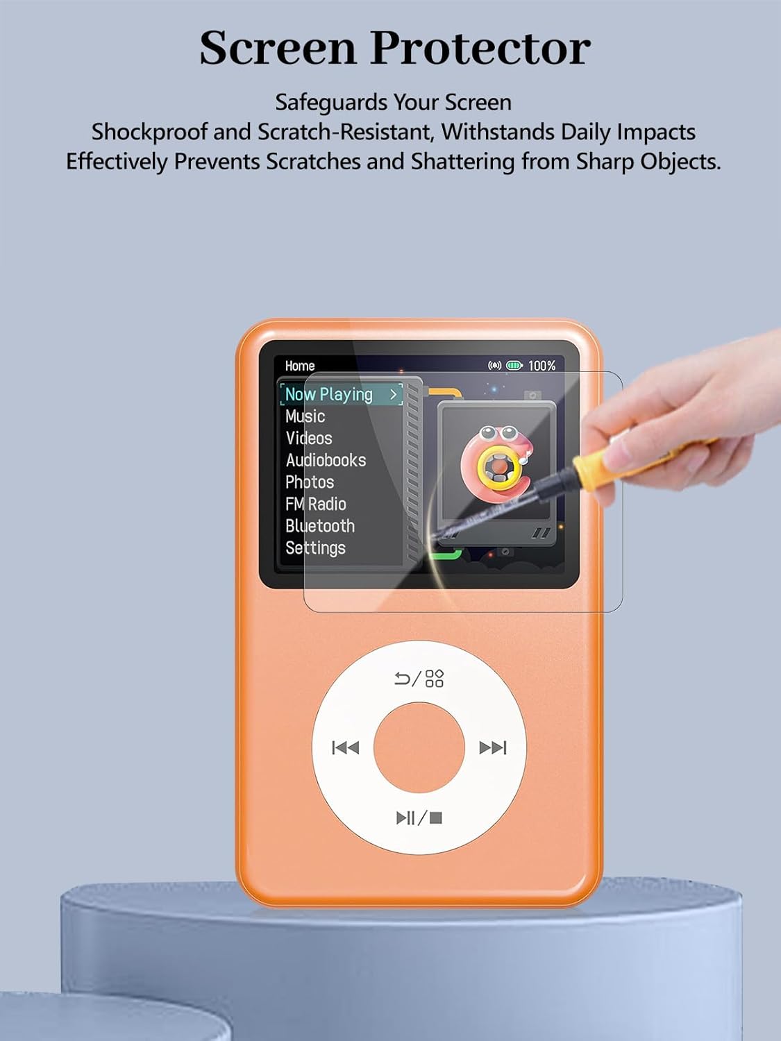 Arxonis Y1 MP3 6H Screen Protector for Innioasis Player, Hardness Tempered Glass, Anti-Fingerprint,Anti-Scratch, Easily