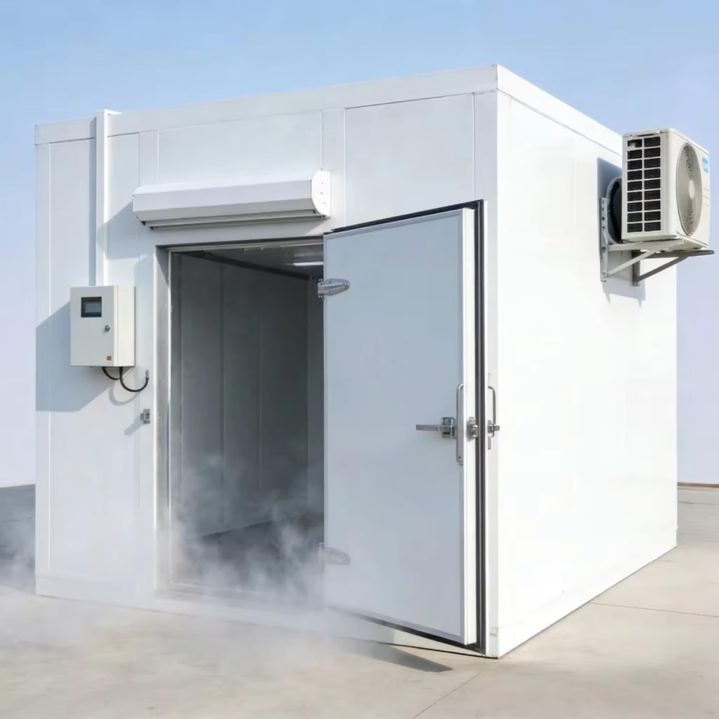 Commercial Walk-In Freezer, Prefabricated Modular Cold Room with 4" Insulated Panels & Digital Thermostat for Restaurant, Hotel, Bulk Food Storage