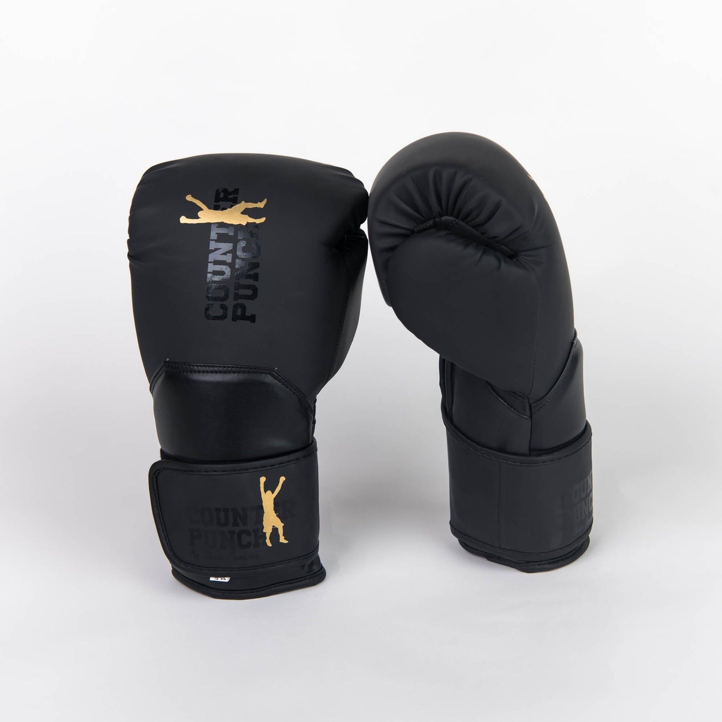 Counterpunch by Shane Cameron Boxing Gloves - Training & Sparring - Synthetic Leather - Black (16oz)