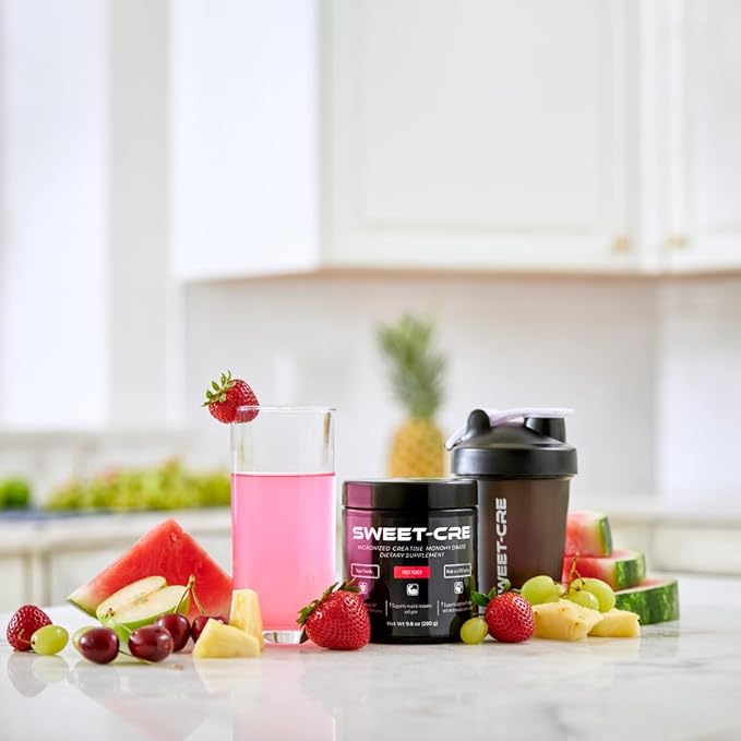 Creatine Monohydrate – 5g Creatine Monohydrate Powder – Advanced Creatine for Women and Men – Bulk Supplements Creatine with Organic Ingredients – Delicious Fruit Punch Flavor – 10oz