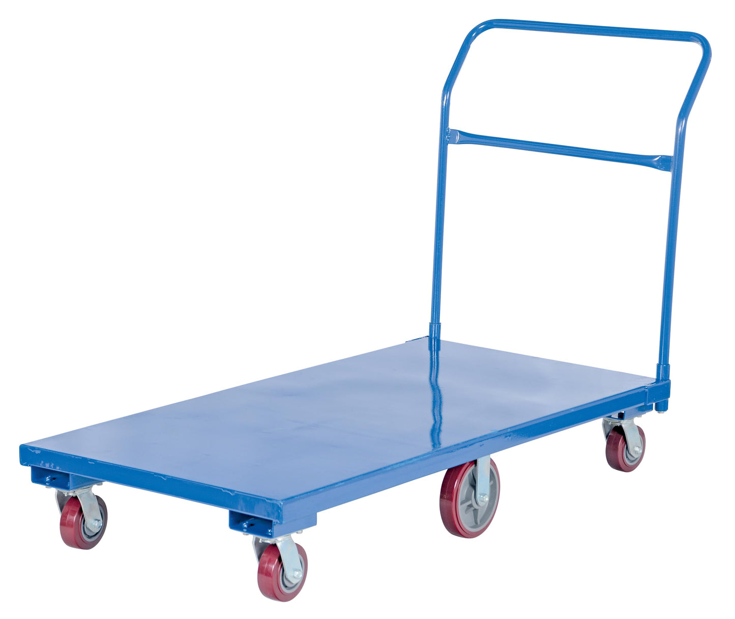 Vestil FLAT-C Steel Flat Bed Cart 30 In. x 60 In. 2,000 Lb. Capacity Blue
