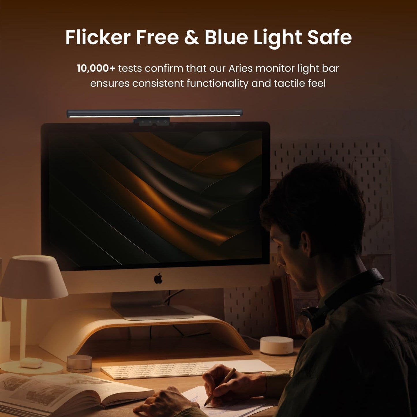 250LM Dimming YEELIGHT Monitor Light Bar, Computer Monitor Lamp, No Glare Eye-Care LED Screen Bar, Touch Control USB