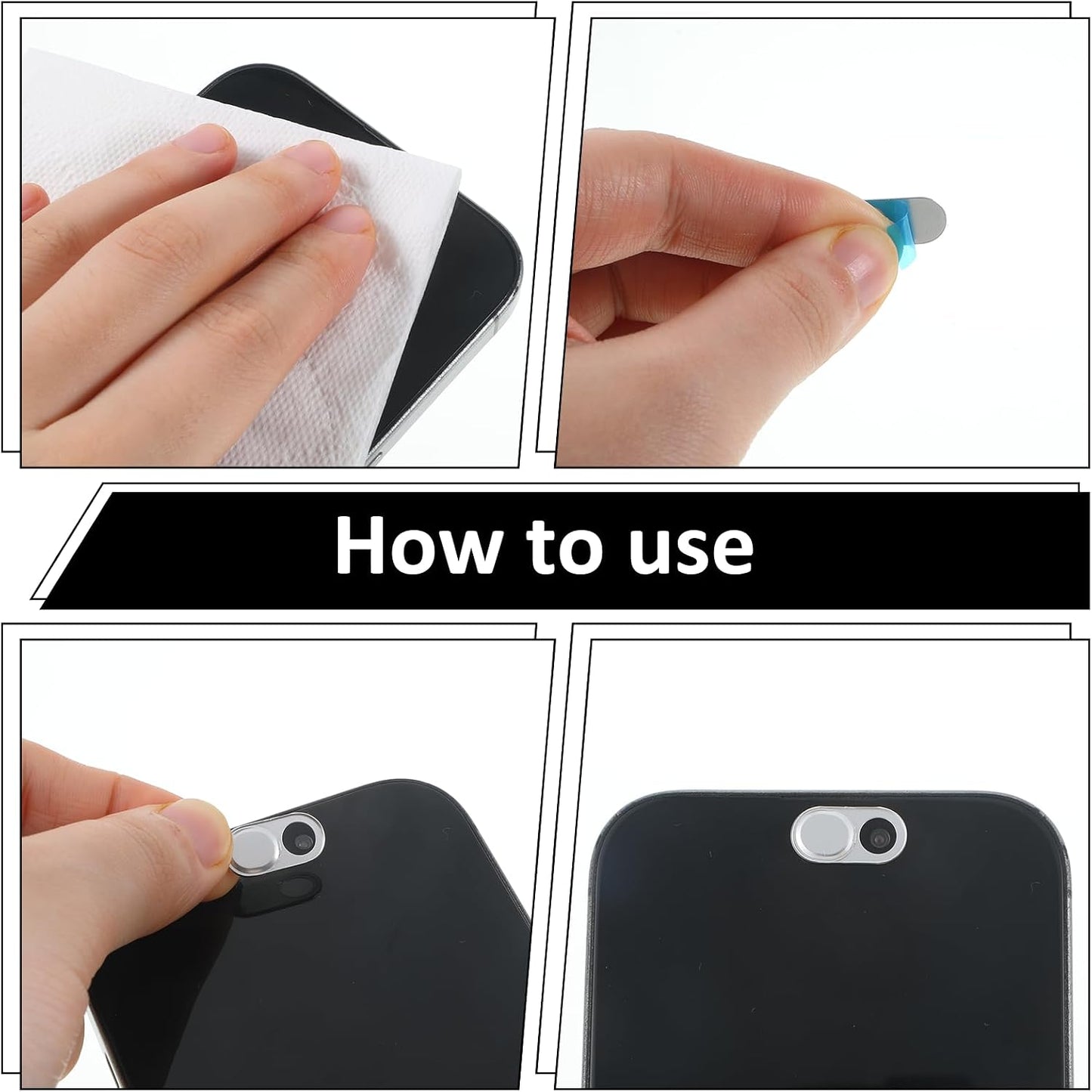 YQQYG 3 Pcs Laptop Camera Cover Slide, Ultra-Thin Metal Camera Cover, Webcam Covers Slide, Protect Your Privacy